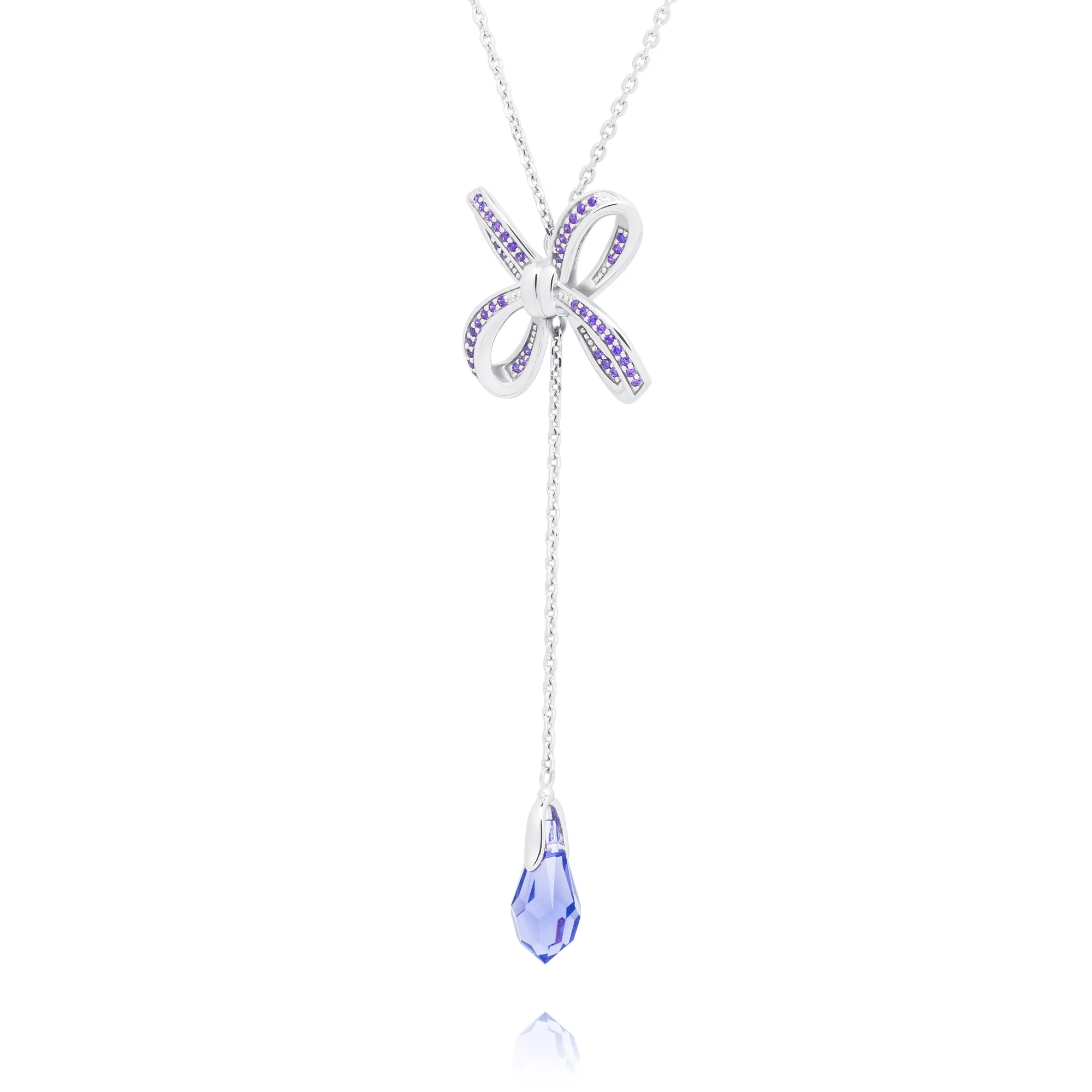 Blissful Knot Necklace Silver - Image 3
