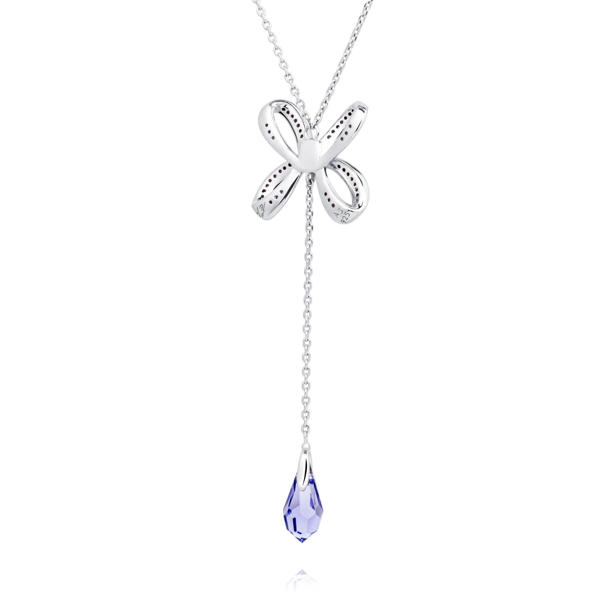 Blissful Knot Necklace Silver - Image 4