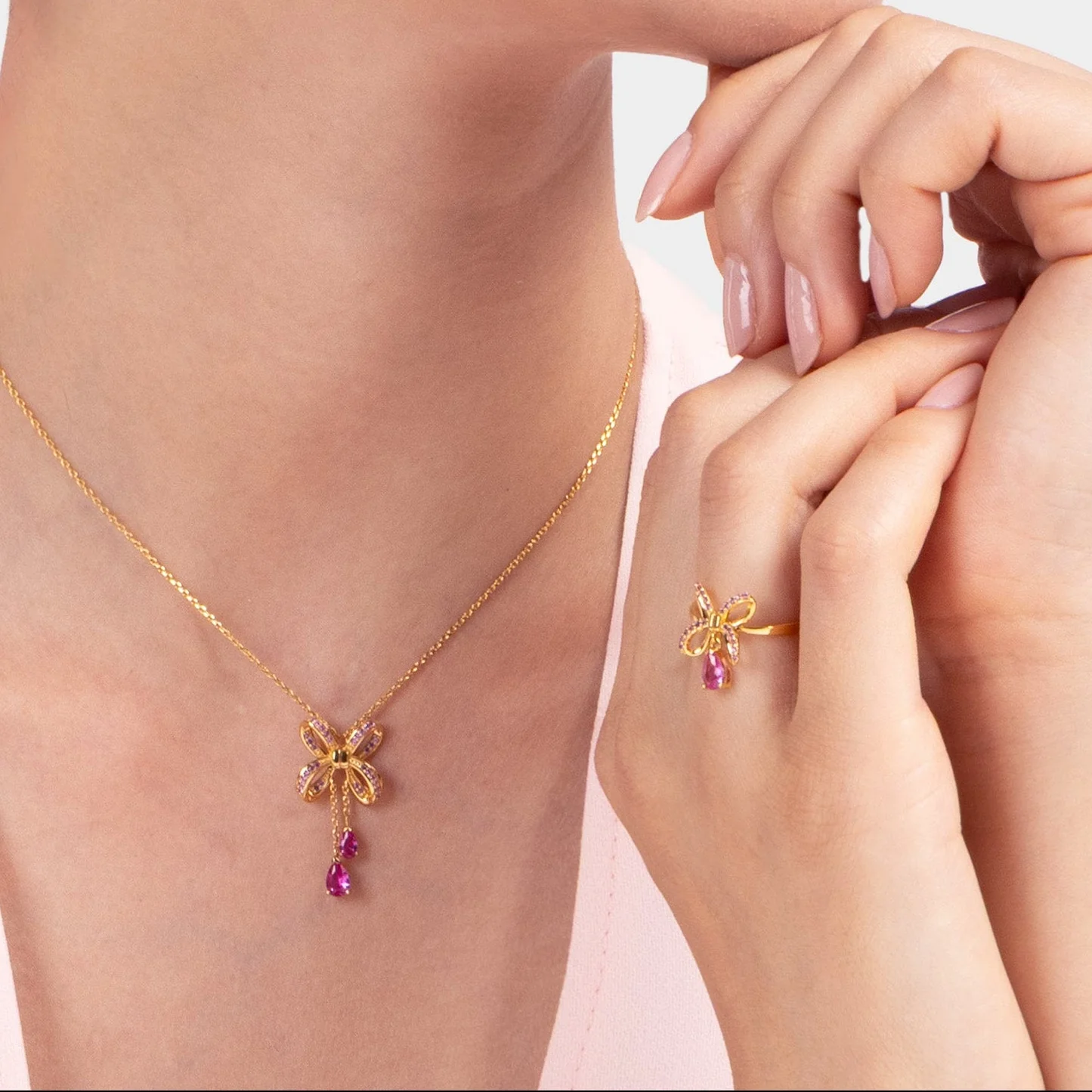 Blissful Knot Ring Gold - Image 2