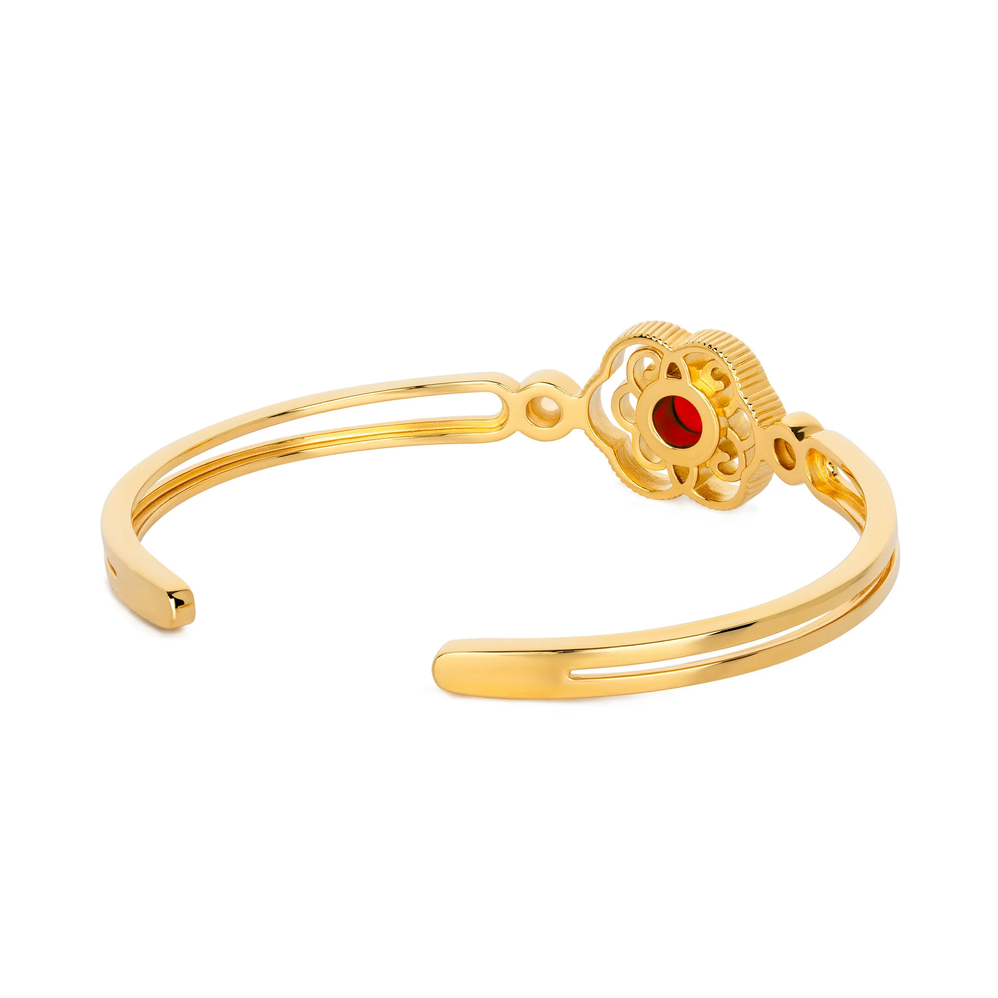 Blissful Ruyi Bangle Carnelian - Image 4