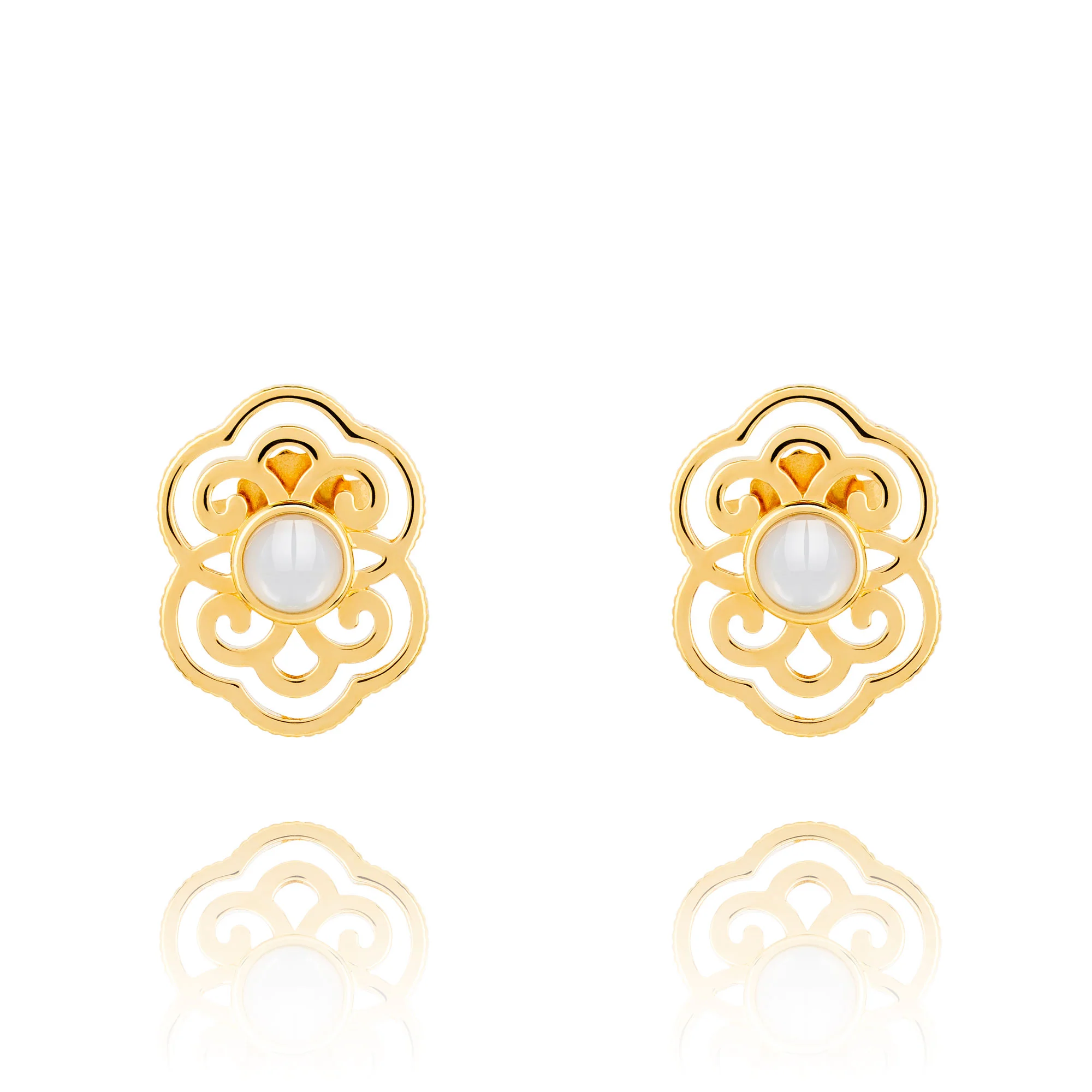 Blissful Ruyi Stud Earrings