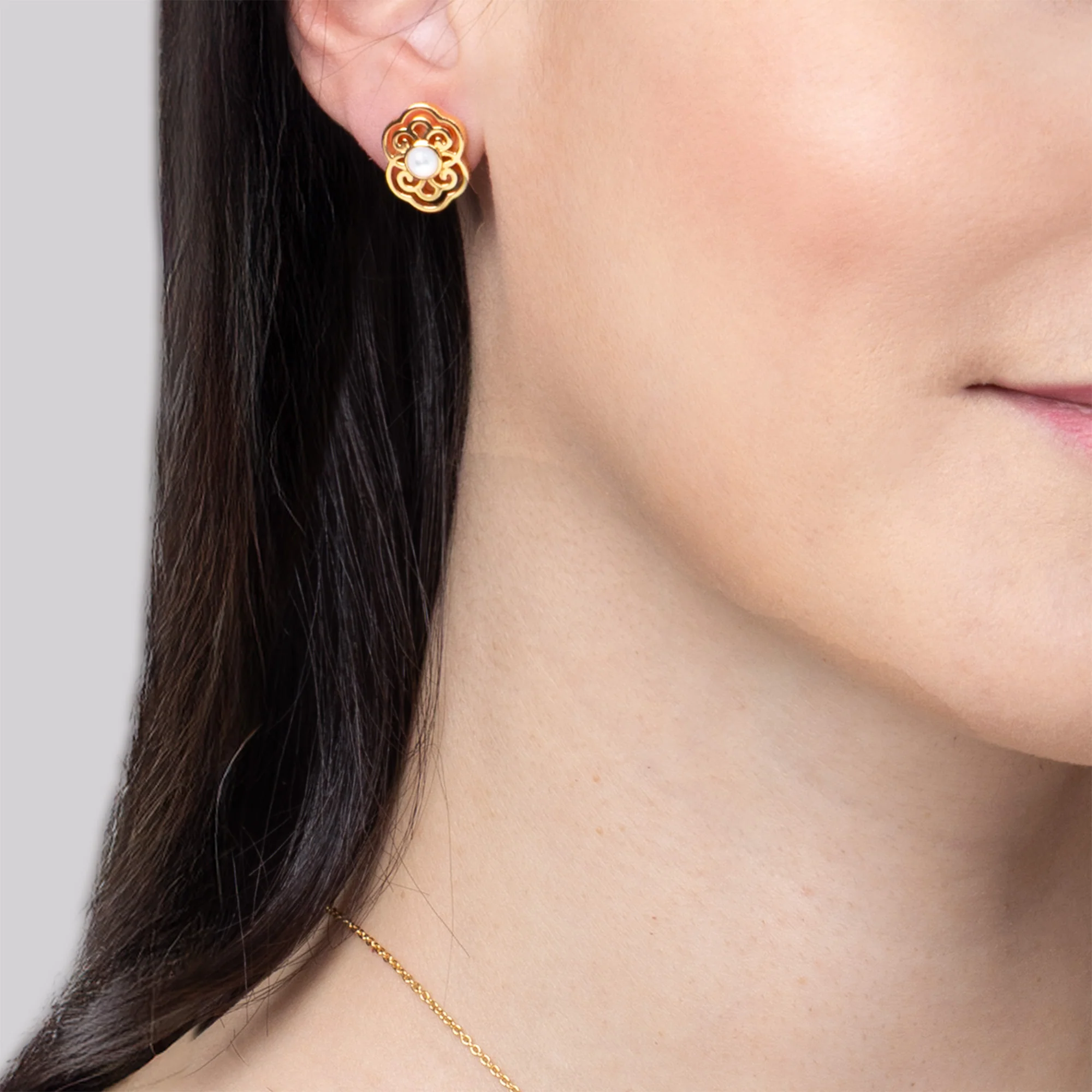 Blissful Ruyi Stud Earrings - Image 2