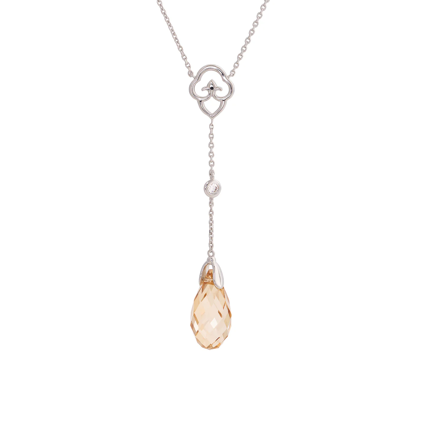 Celestial Tassel Necklace Champagne