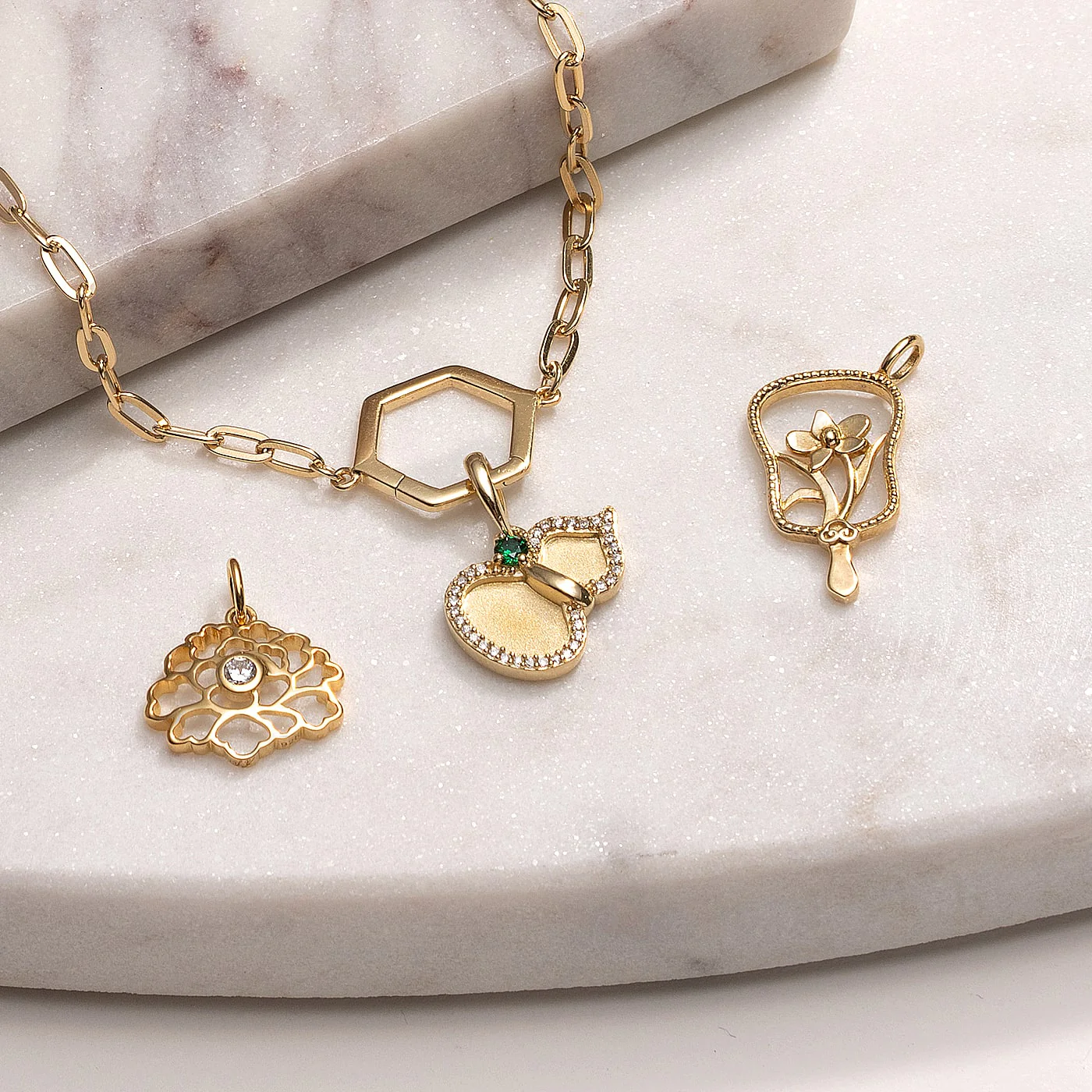 Charming Hulu Charm - Gold - Image 4