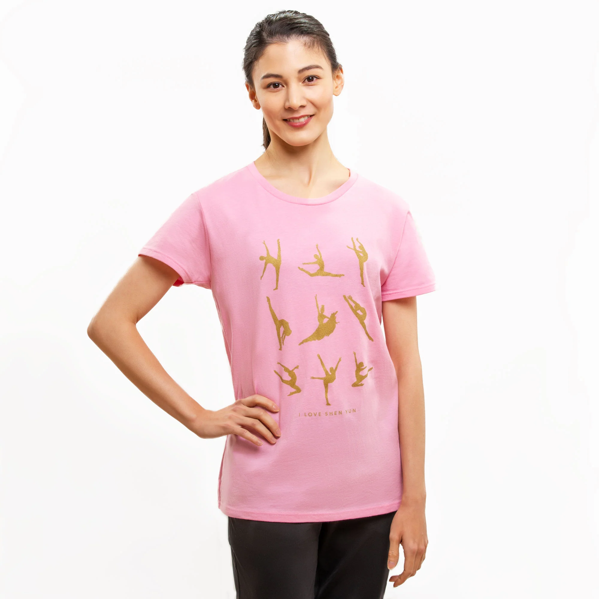 Classical Chinese Dance Techniques T-shirt - Pink - Image 2