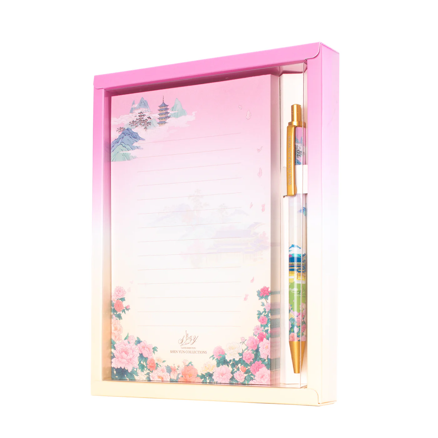 Delicate Beauty of Han Notepad and Pen Set - Image 2