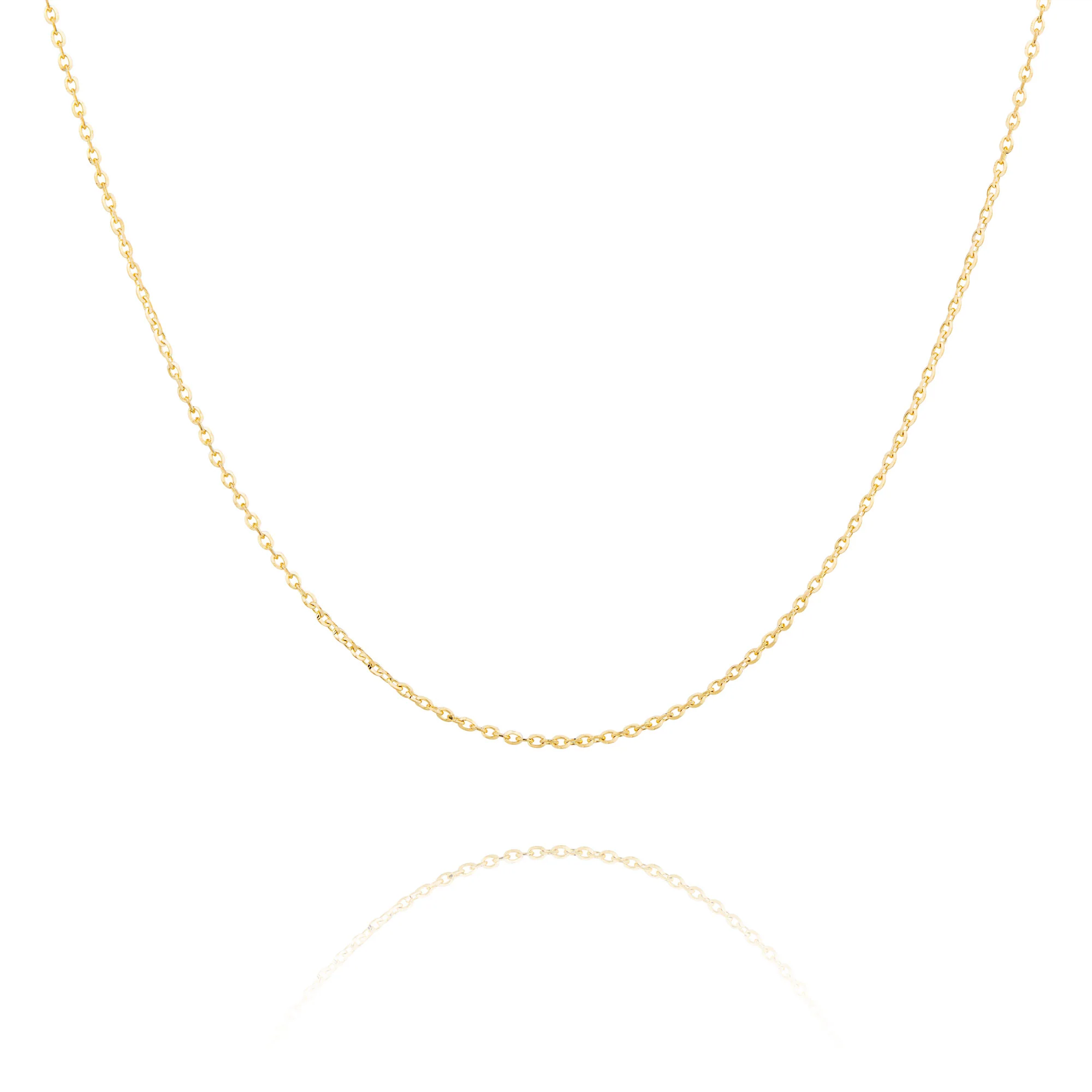 Diamond Cut Cable Chain 14kt Yellow Gold