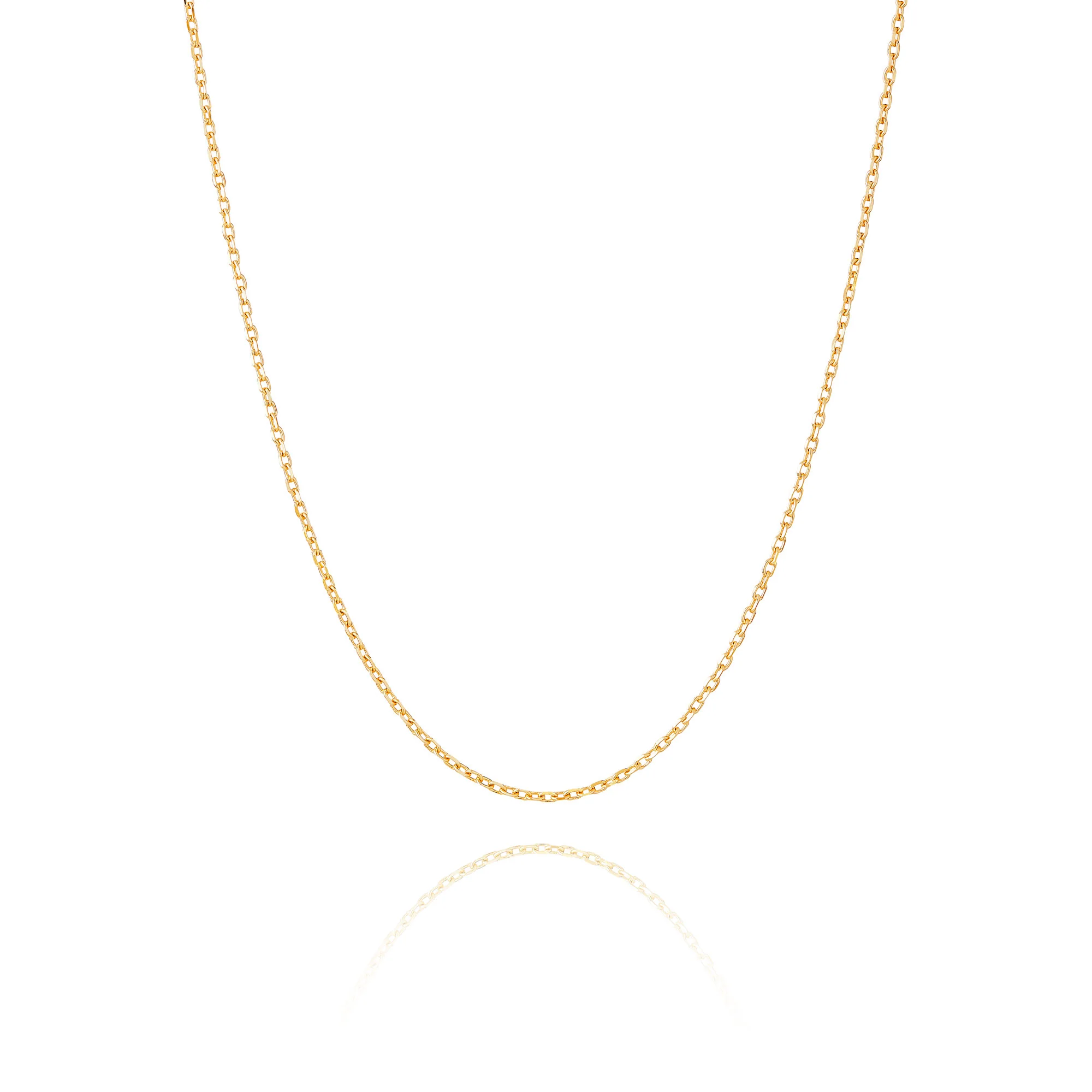 Diamond Cut Cable Chain 18kt Yellow Gold