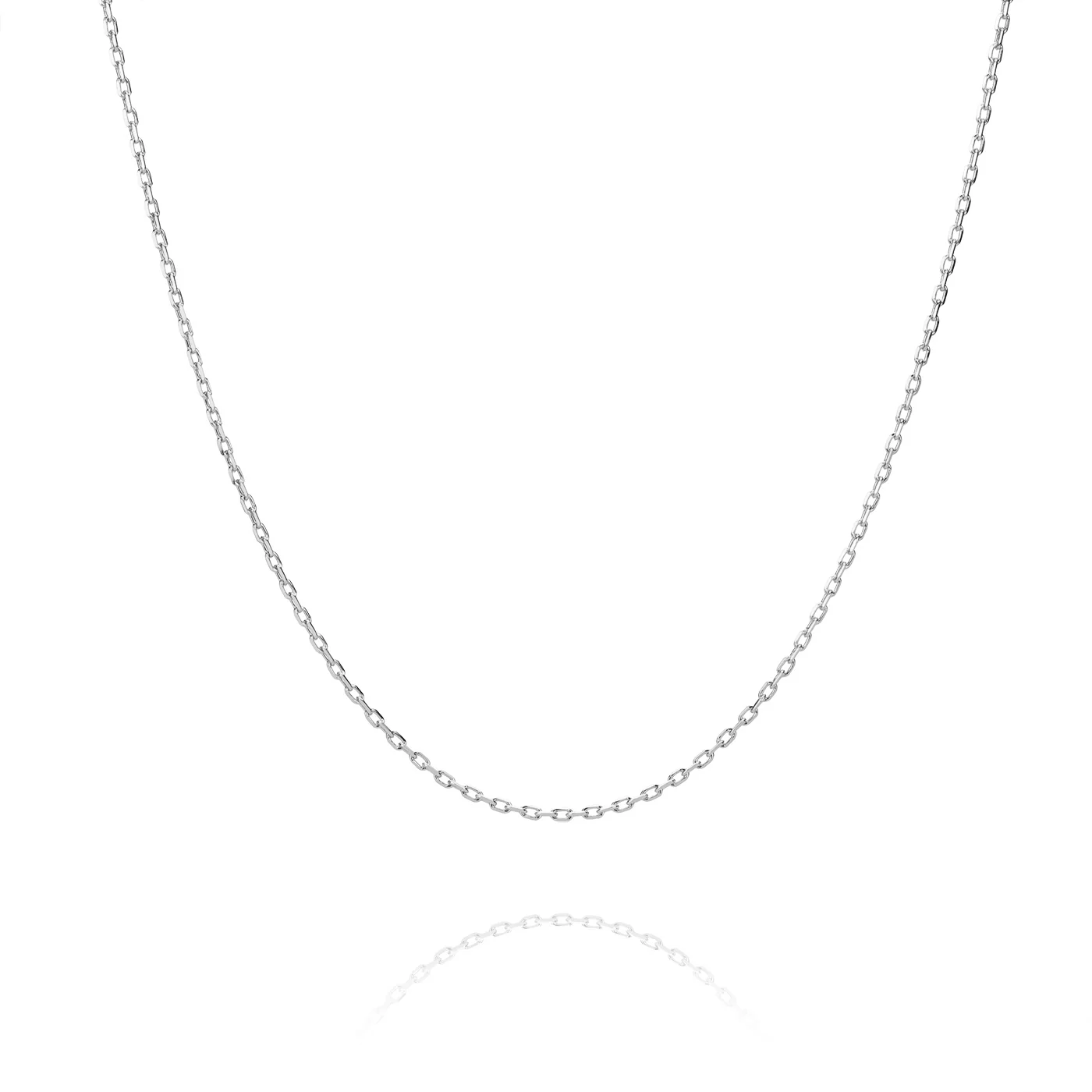 Diamond Cut Chain for Brooch Silver