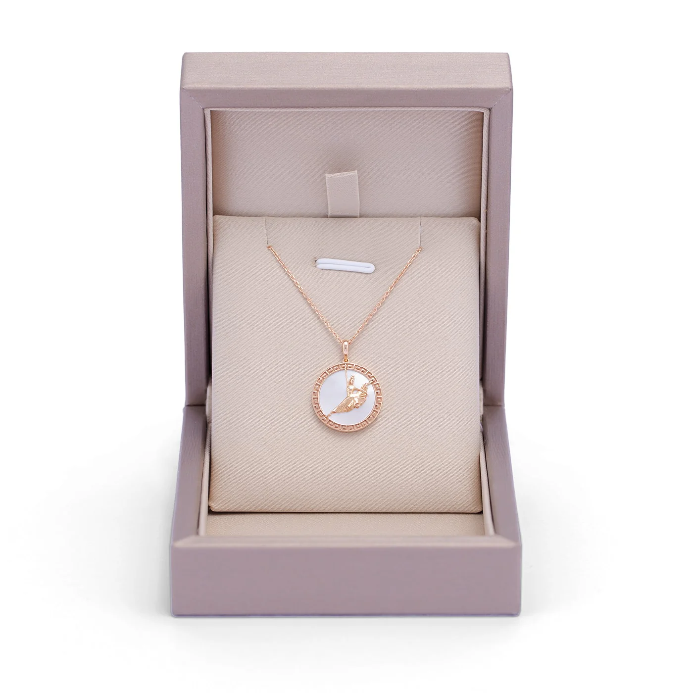 Divine Grace Pendant 18kt Rose Gold with White Mother of Pearl - Image 5