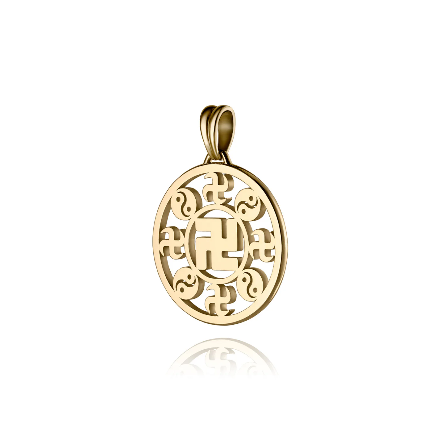 Falun Pendant 18kt Yellow Gold 17mm - Image 2