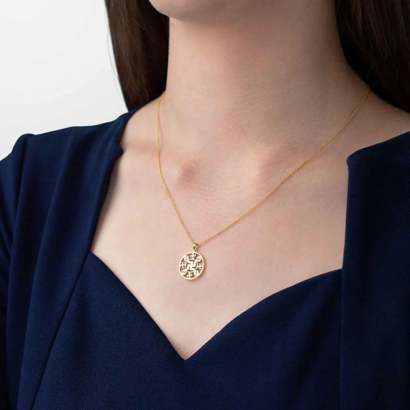 Falun Pendant 18kt Yellow Gold 17mm - Image 3