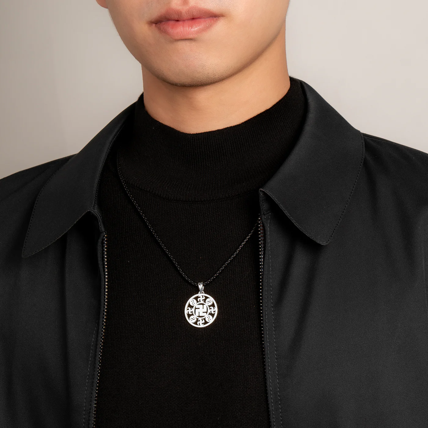 Falun Pendant 18kt White Gold 25mm - Image 3