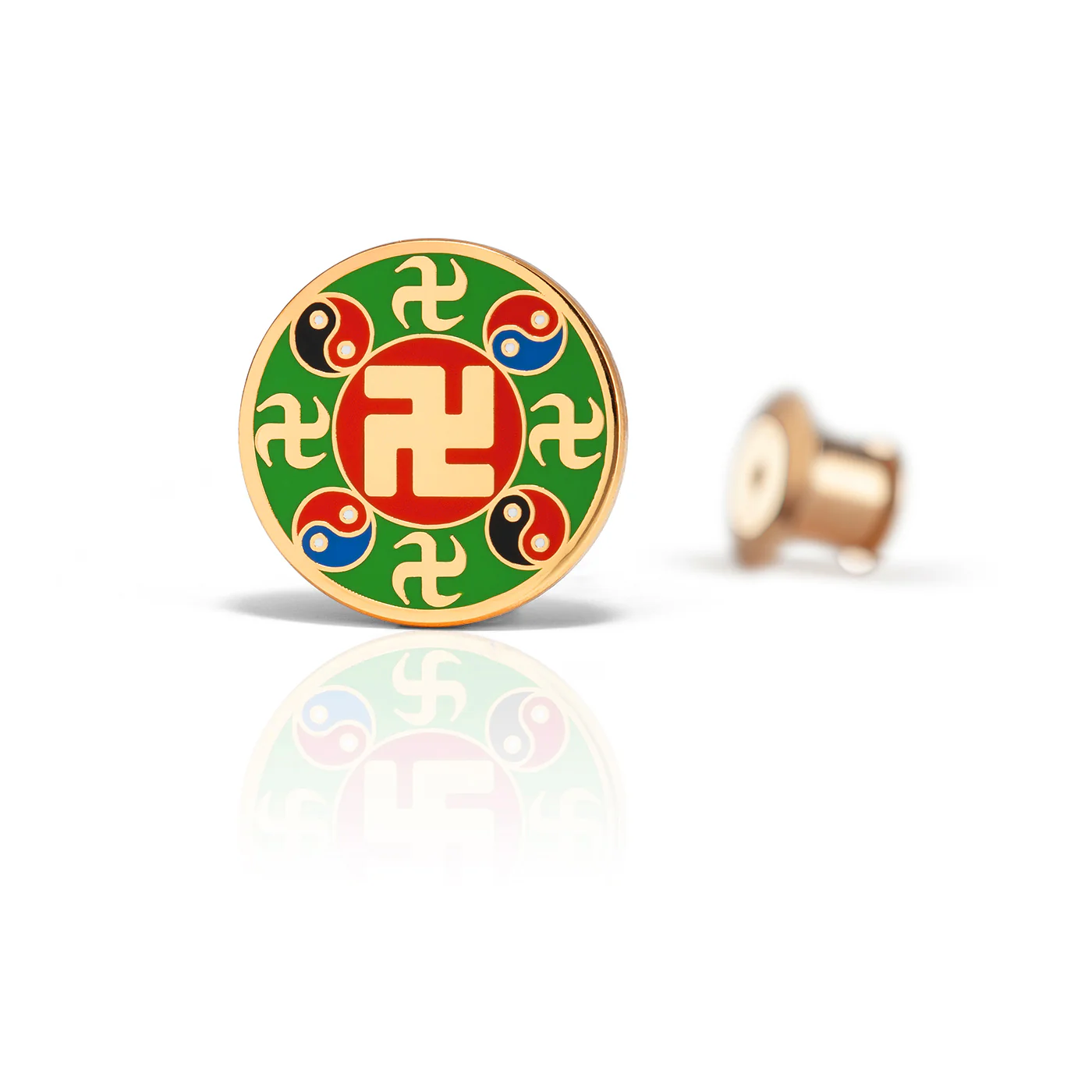 Falun Pin - Green - Image 3