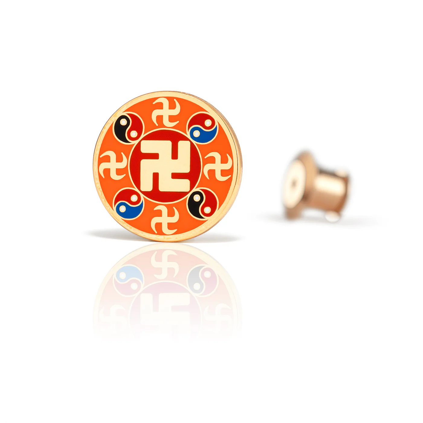 Falun Pin - Orange - Image 3