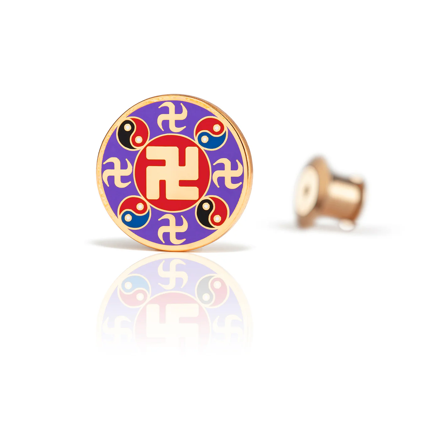 Falun Pin - Purple - Image 3