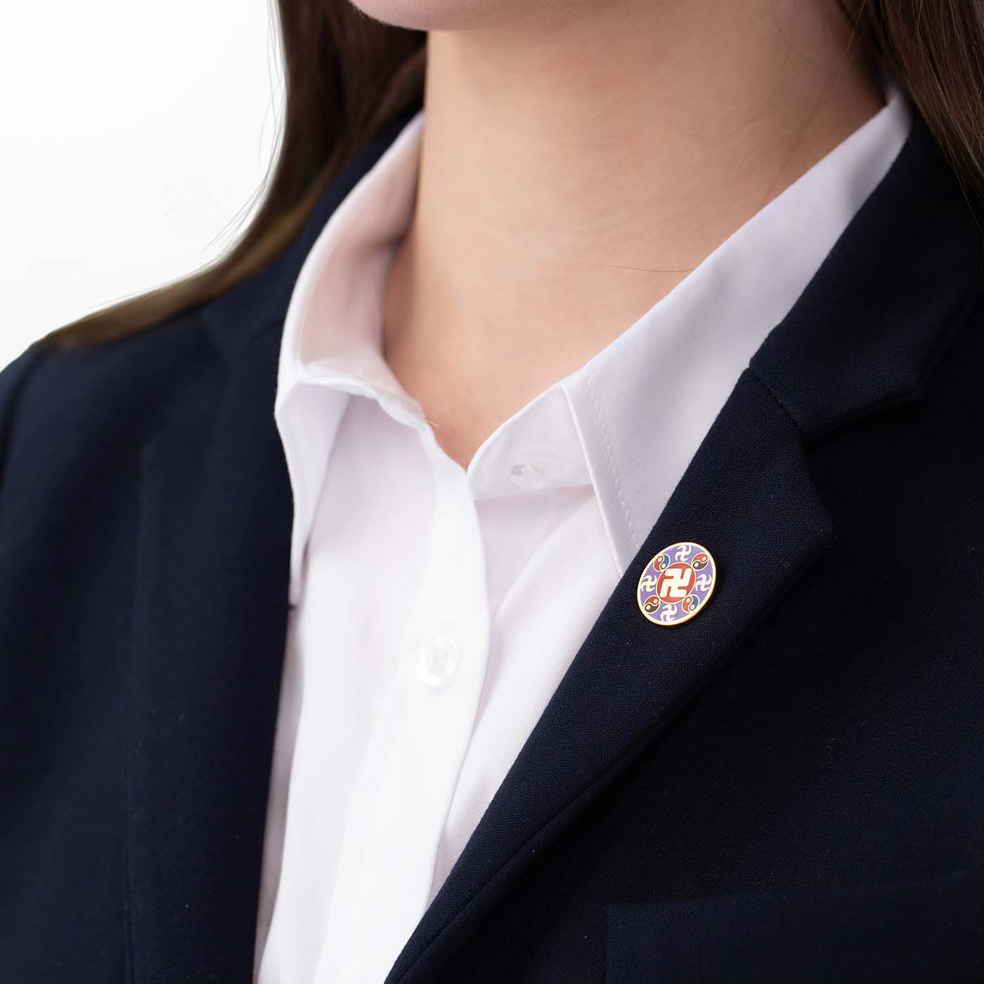 Falun Pin - Purple - Image 6