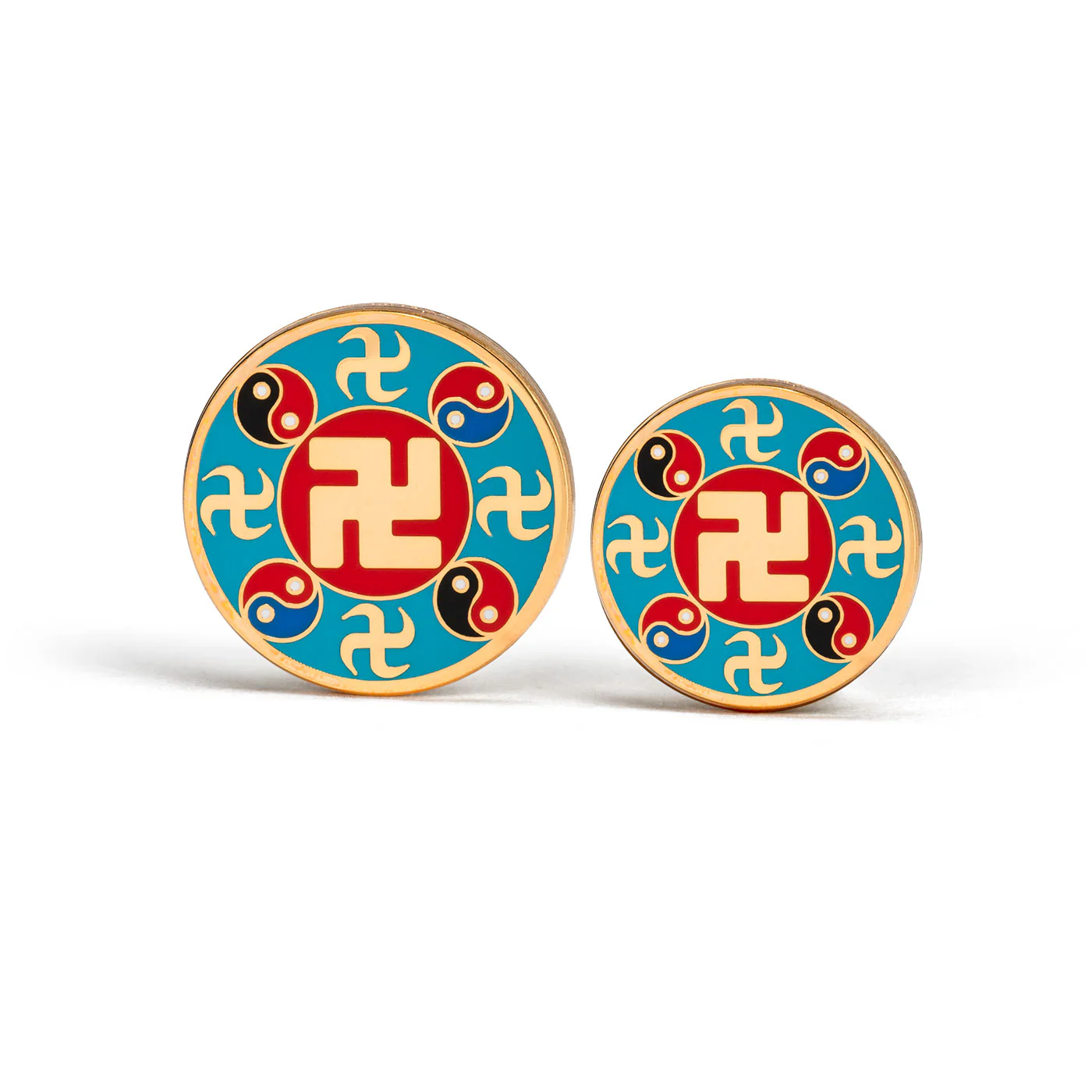 Falun Pin - Teal - Image 5