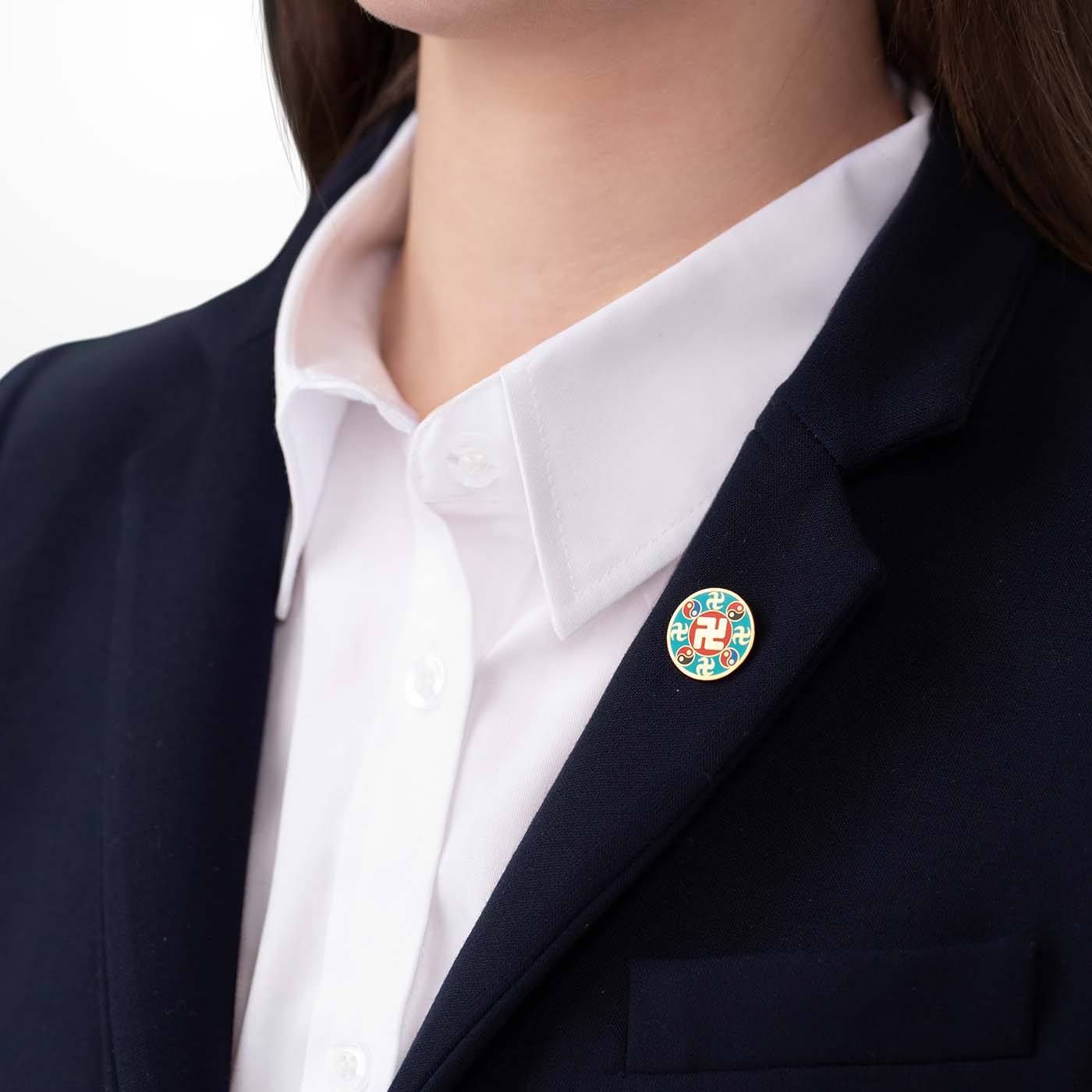 Falun Pin - Teal - Image 6