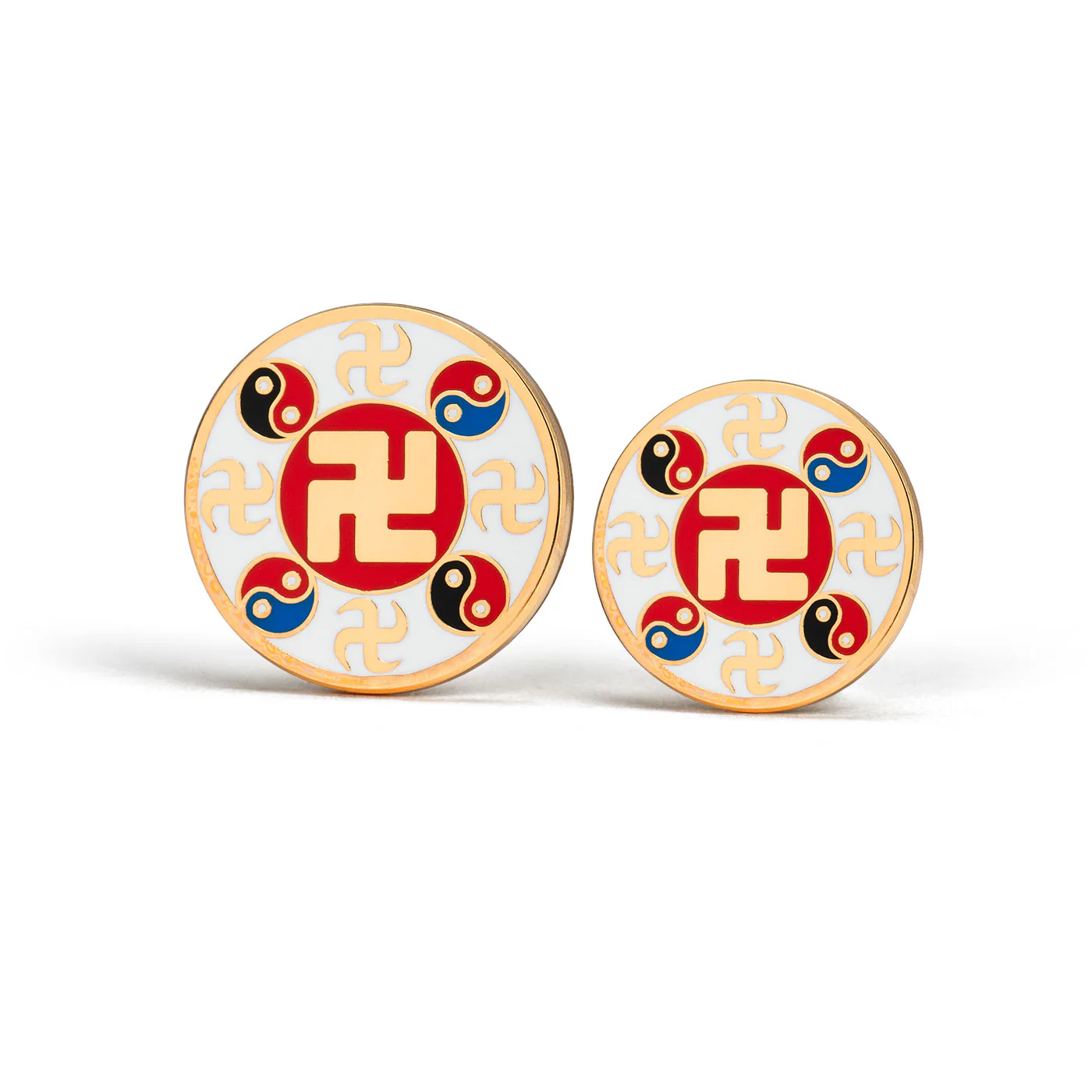 Falun Pin - White Small - Image 3