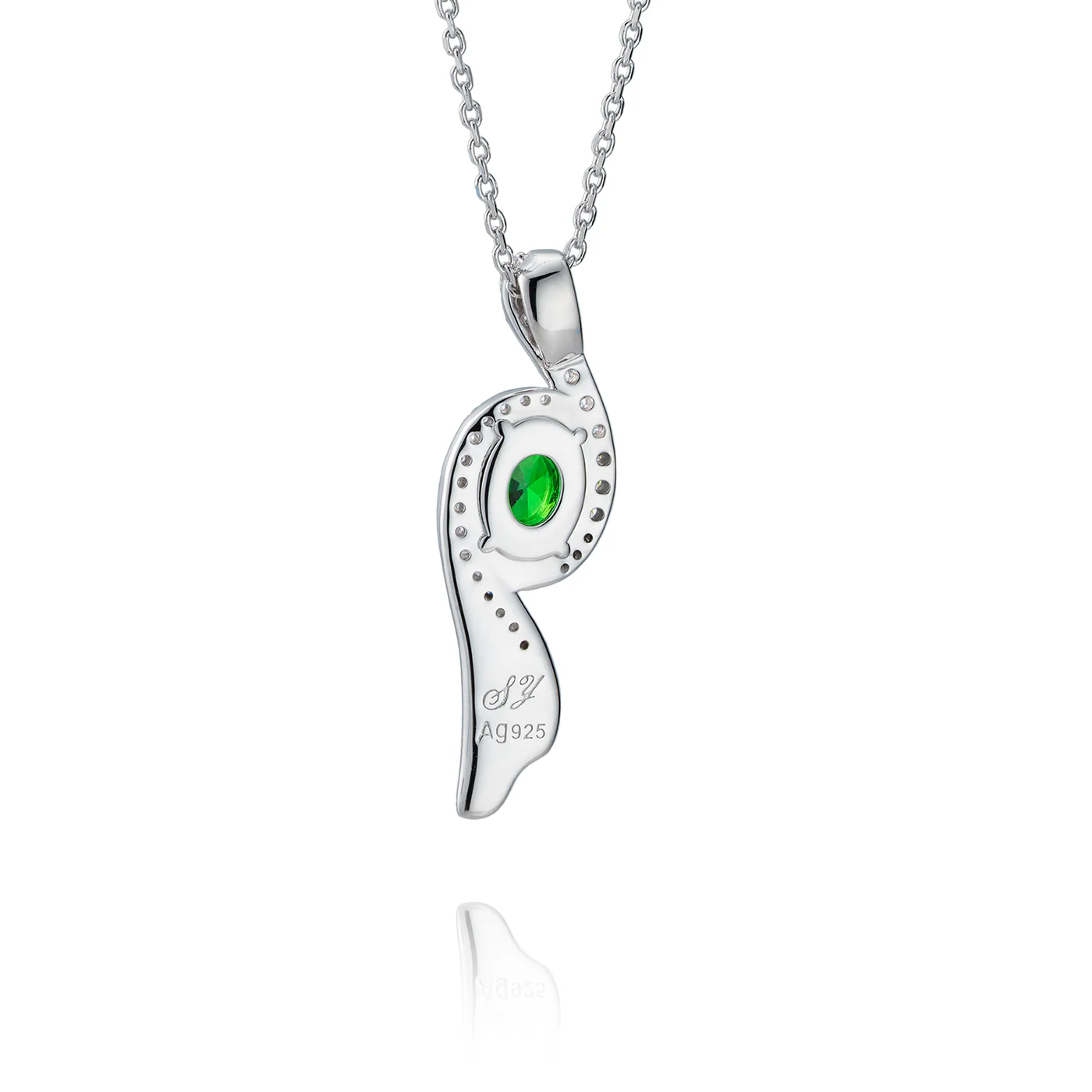 Flying Sleeves Necklace Green - Image 3