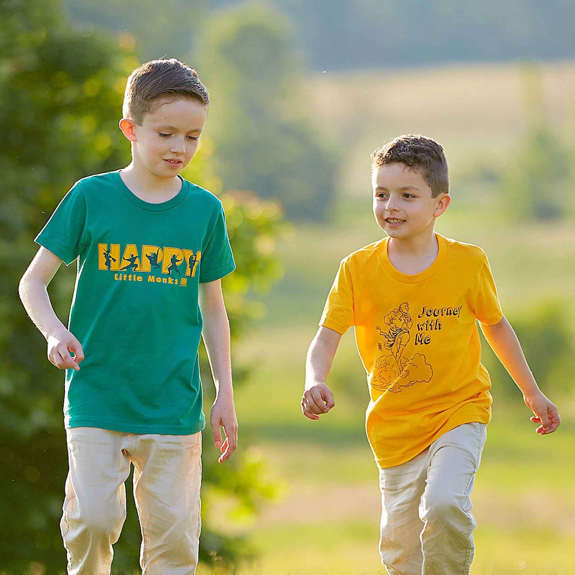 Happy Little Monks Children T-Shirt - Image 3