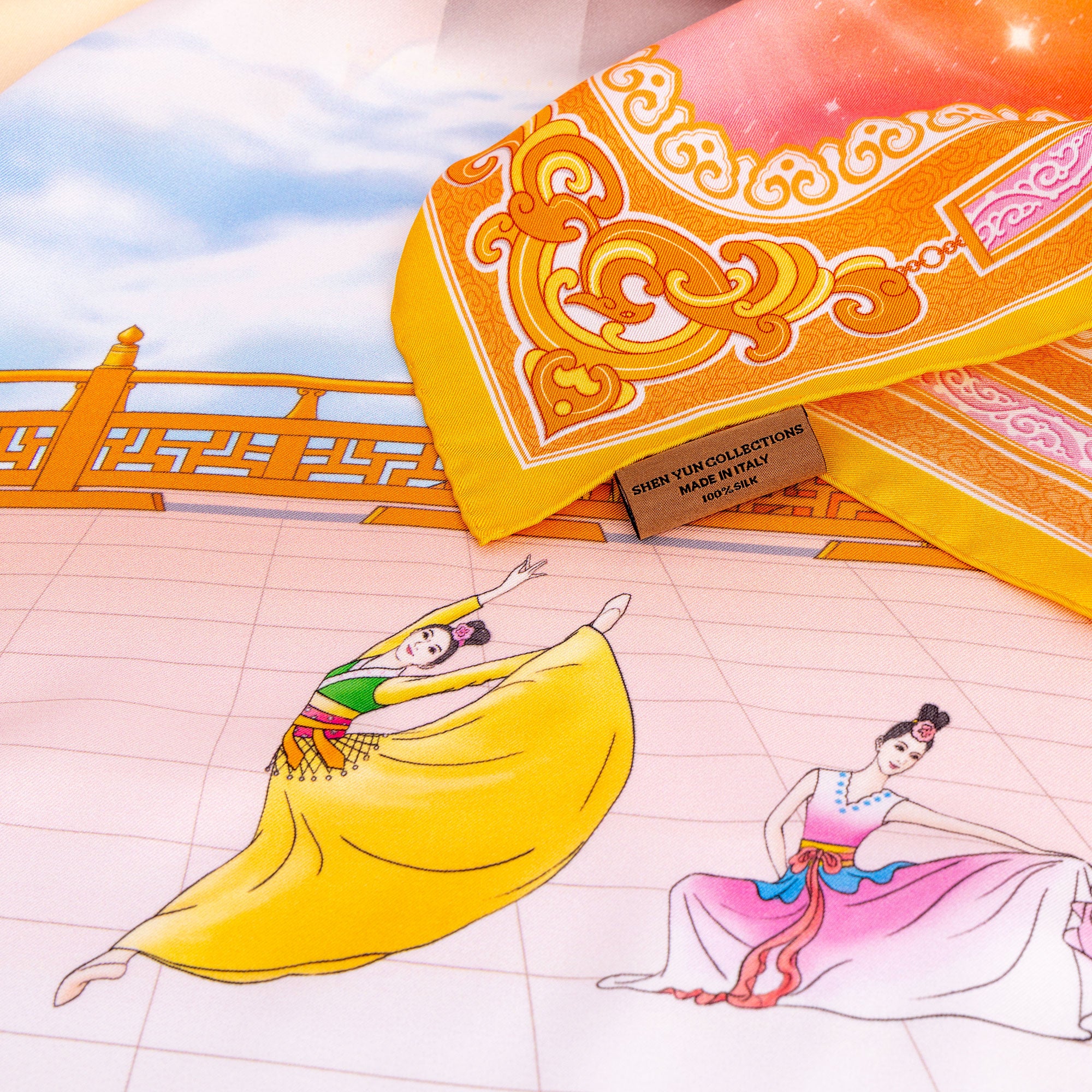 Heavenly Scene Silk Scarf - Image 3