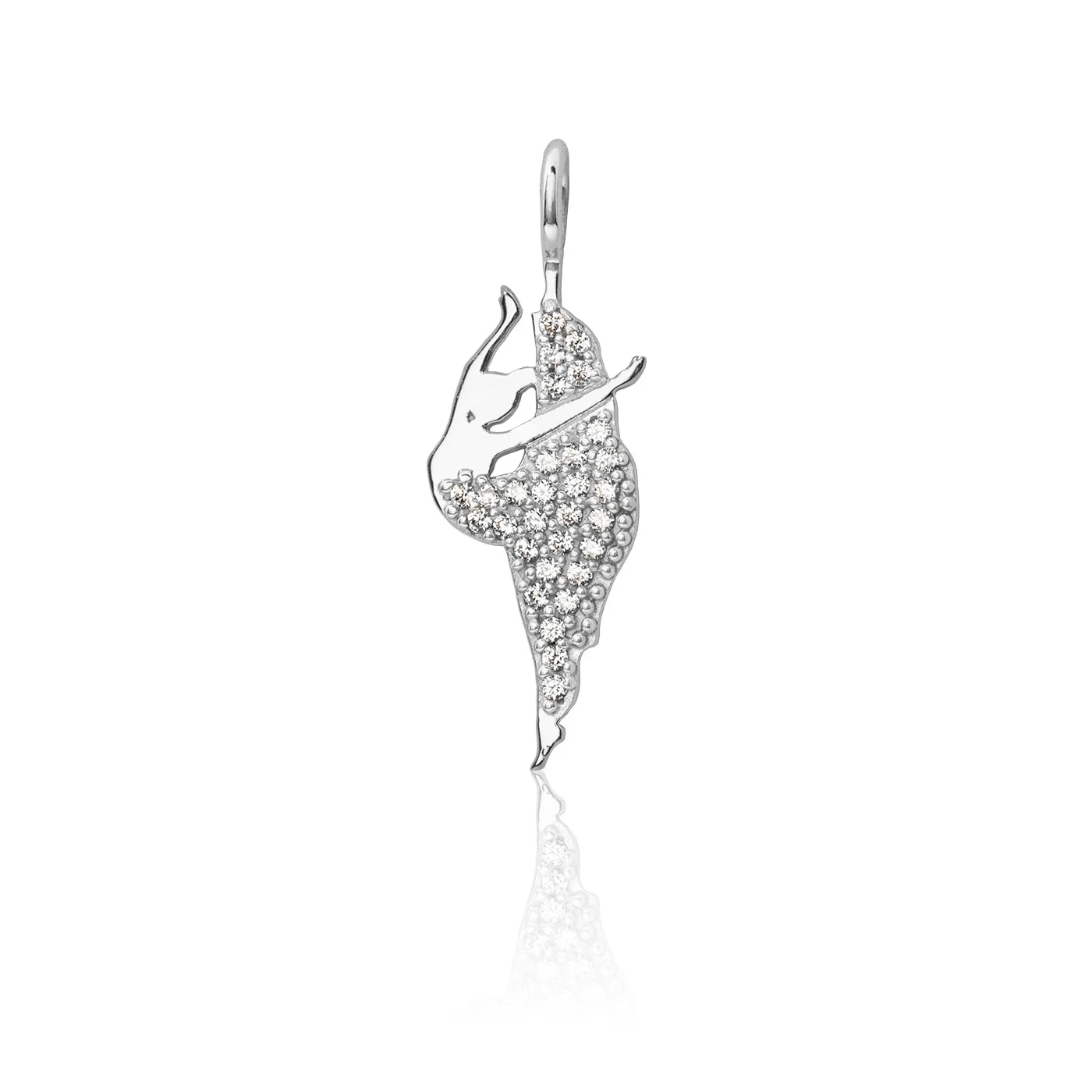 Joyous Dancer Charm - Silver