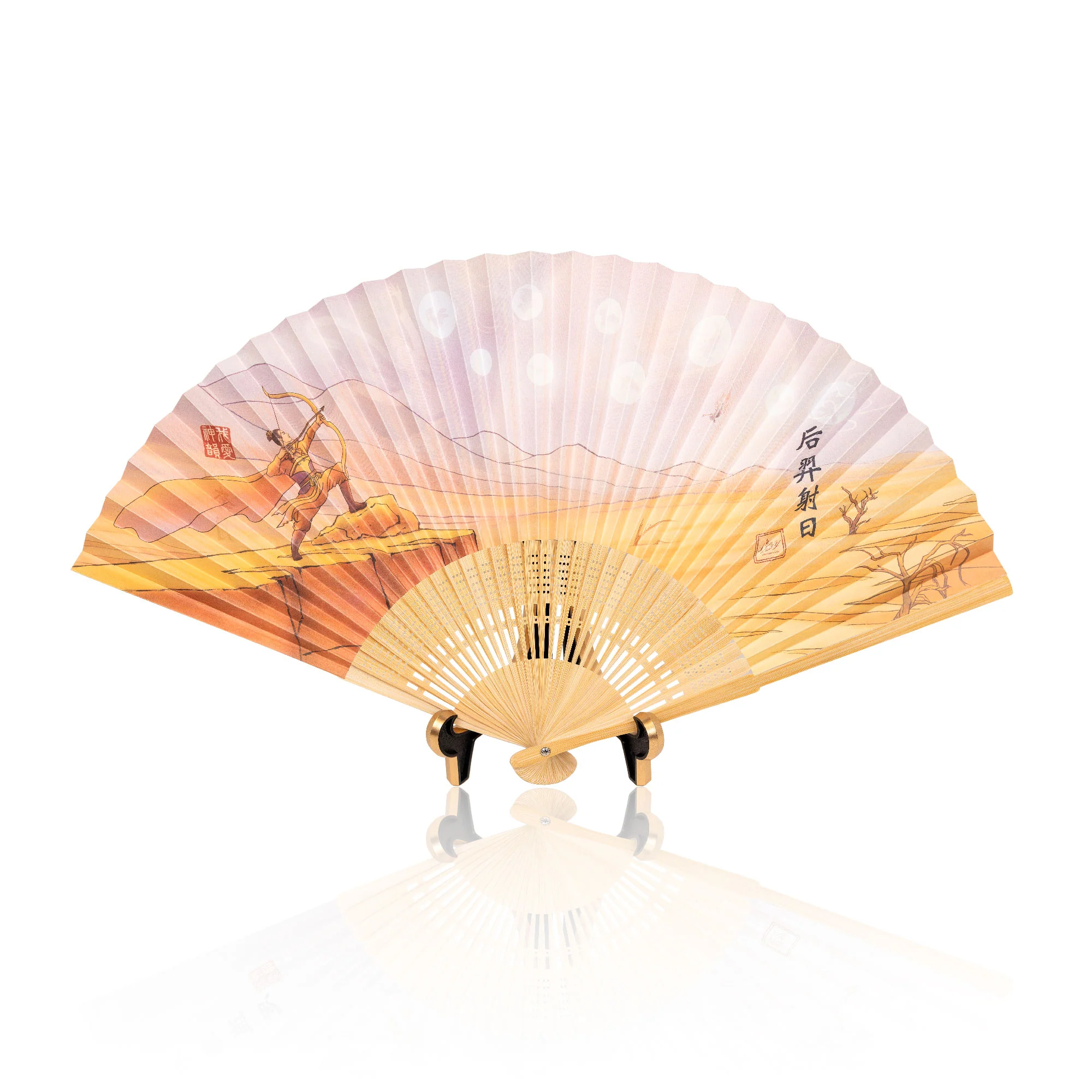 Lady of the Moon Double-sided Fan - Image 2
