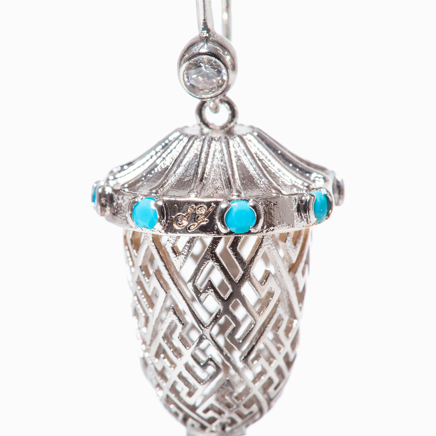 Lantern Joy Earrings - Silver - Image 3