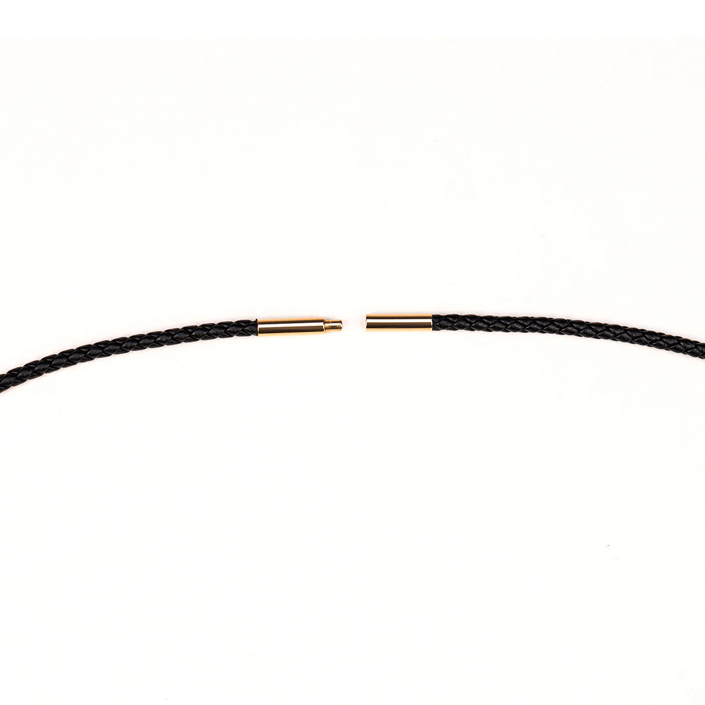 Leather Cord Chain 18kt Yellow Gold Clasp - Image 6