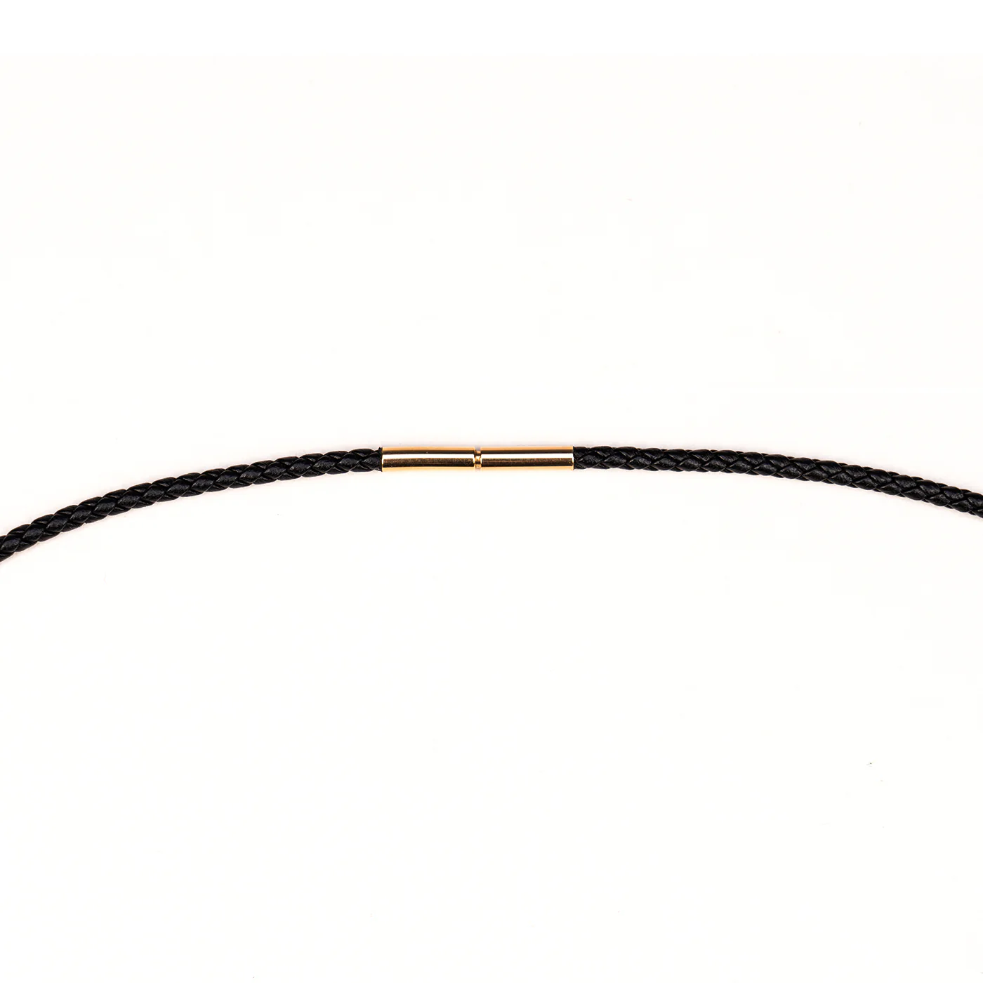 Leather Cord Chain 18kt Yellow Gold Clasp - Image 7
