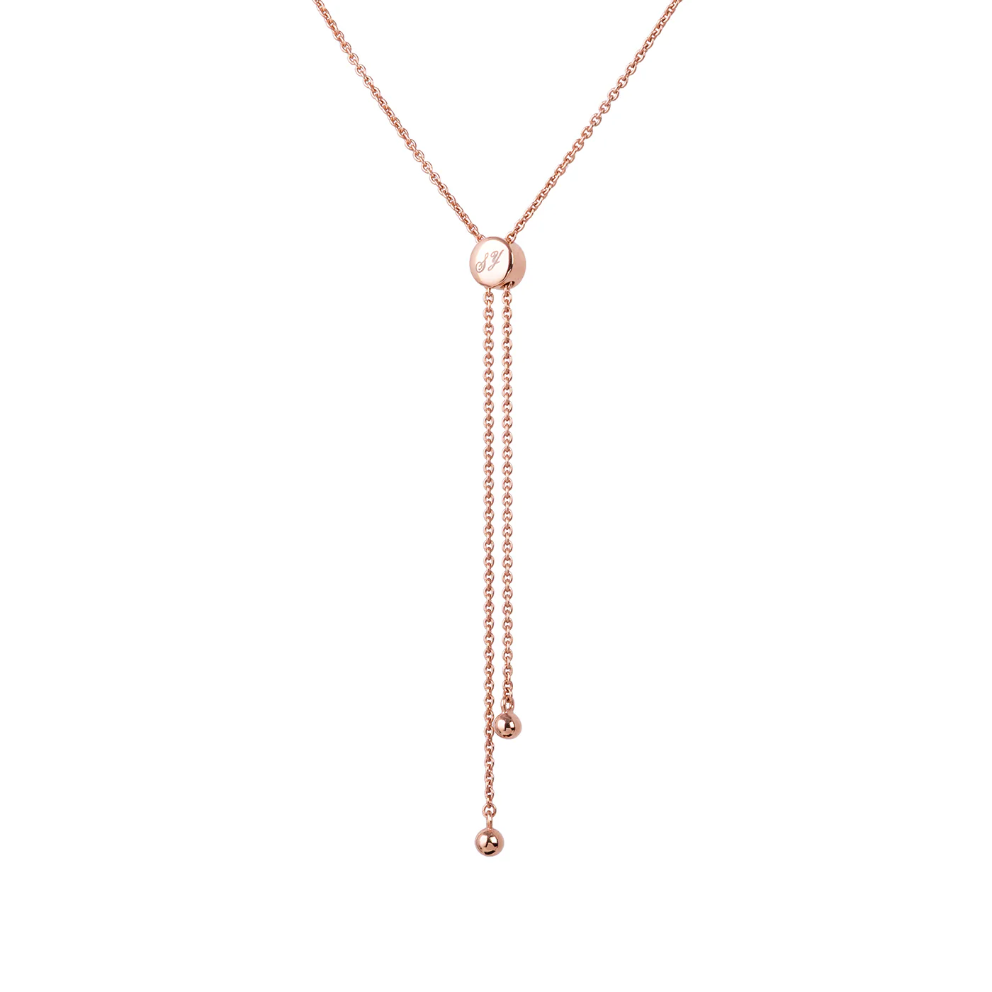 Lotus Fairies Oval Necklace Rose Gold - Image 5