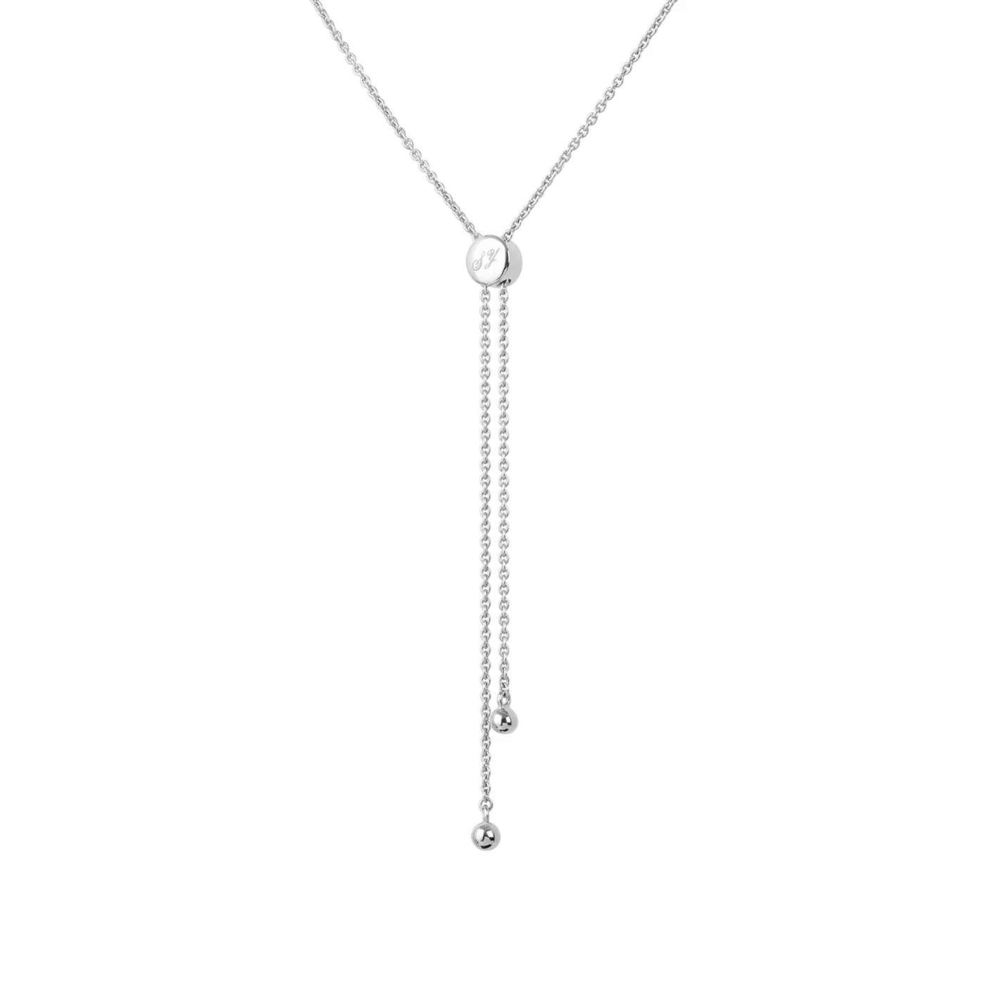 Lotus Fairies Oval Necklace Silver - Image 5