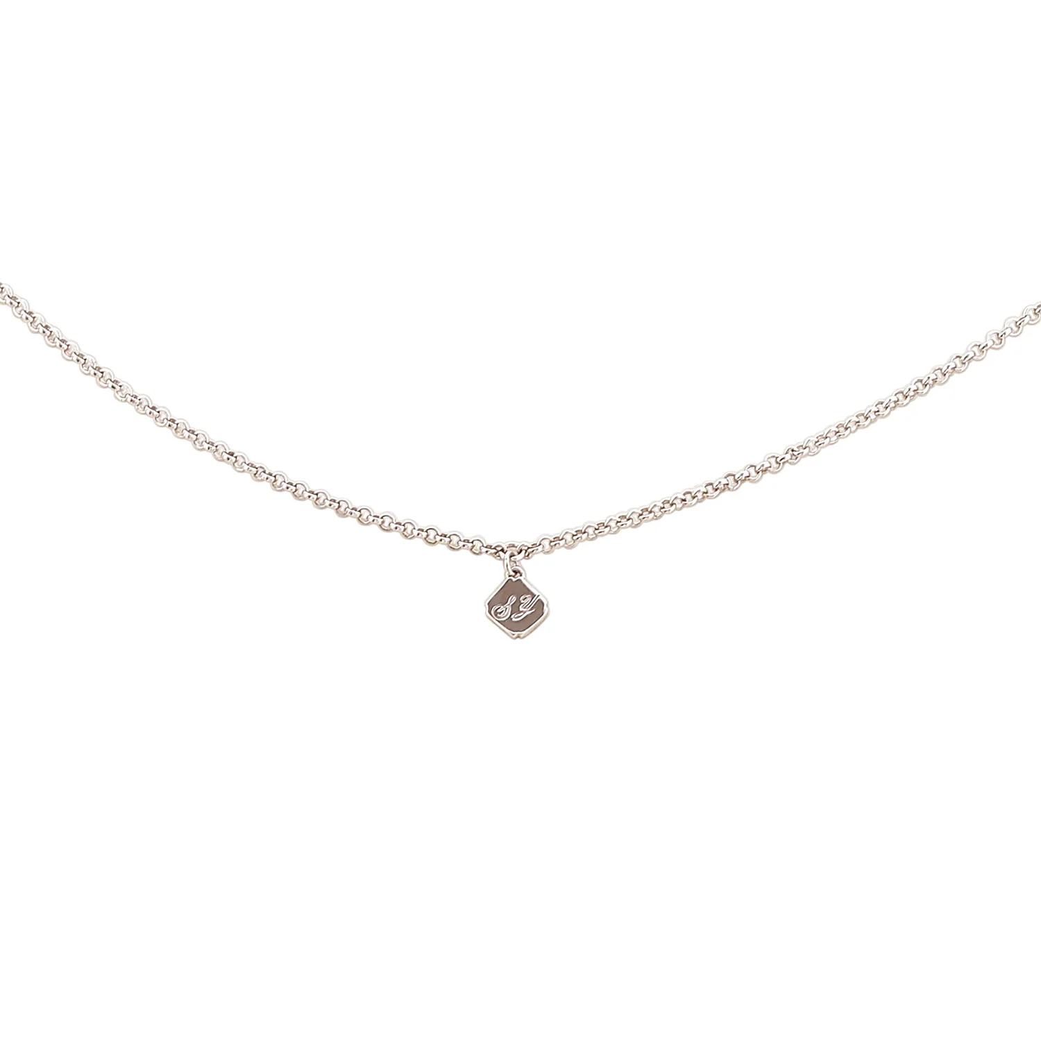 Majestic Tang Peony Long Necklace Silver - Image 2