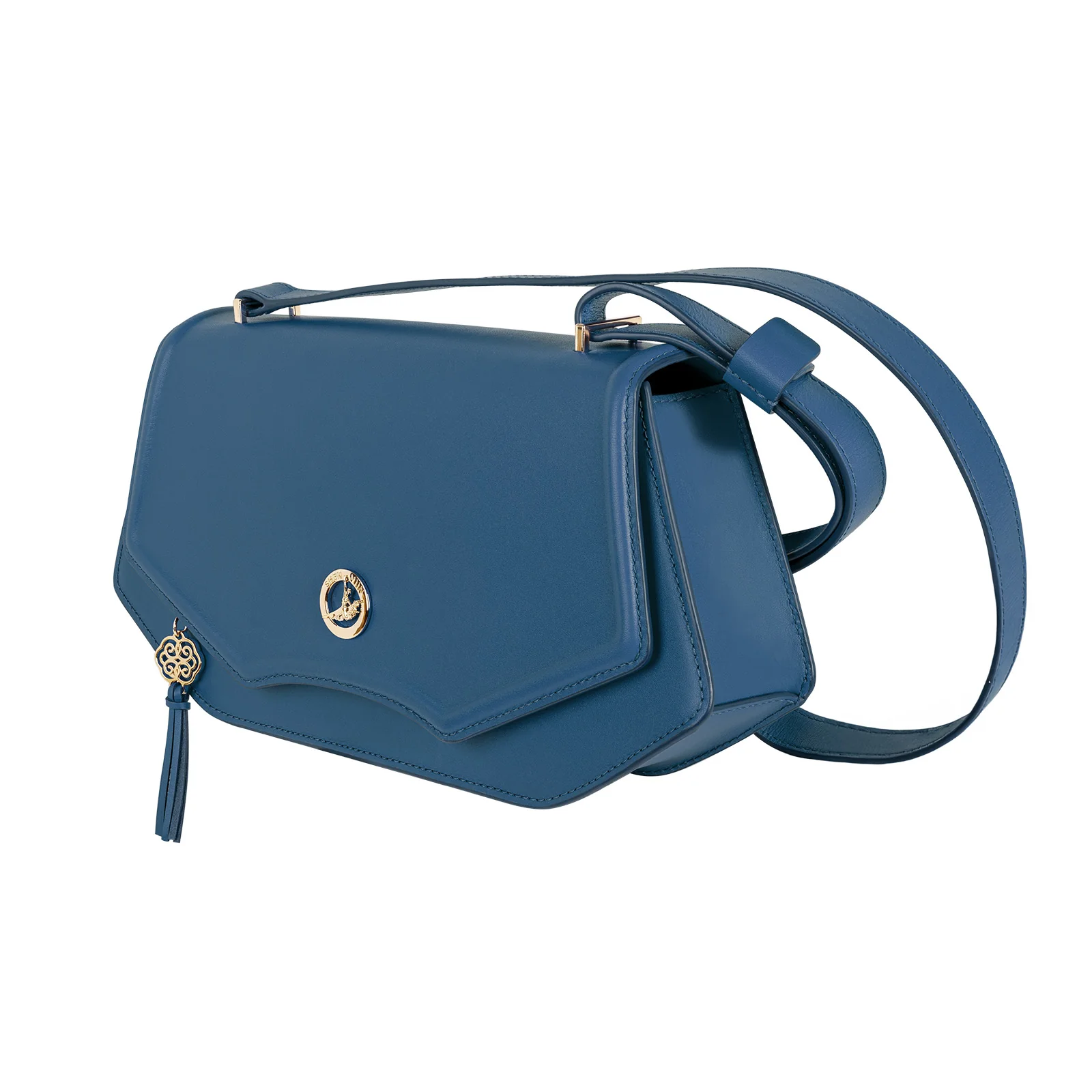 Manchurian Elegance Crossbody Bag Navy - Image 4