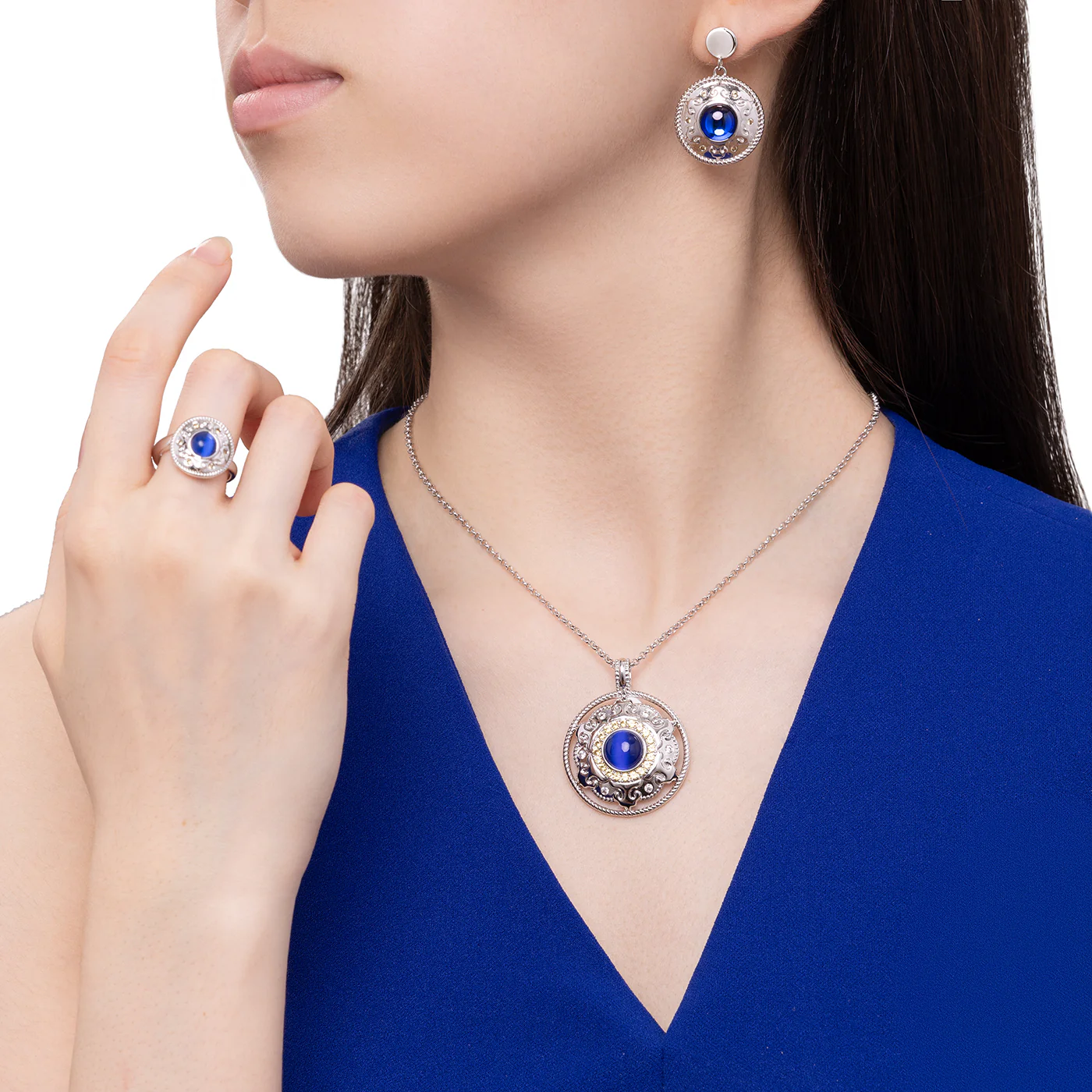 Mongolian Celebration Ring Blue - Image 3