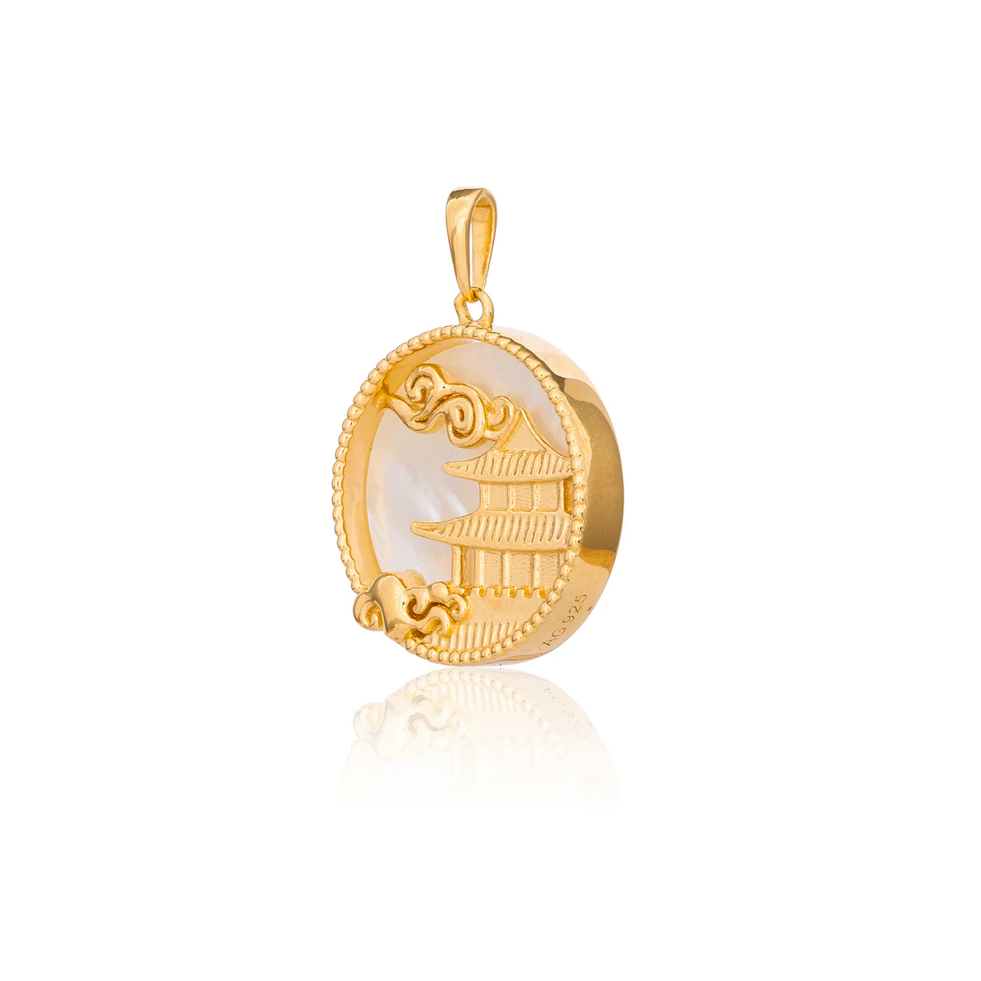 Mystical Moon Palace Charm Gold 18mm - Image 2