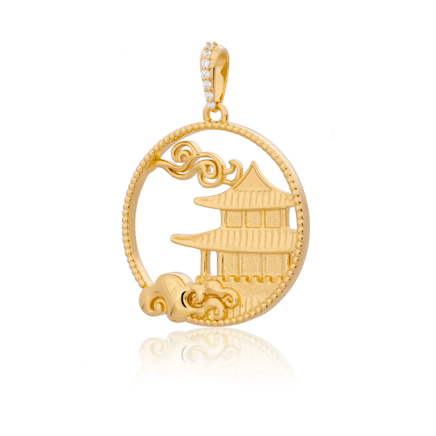 Mystical Moon Palace Charm Gold 23mm - Image 2