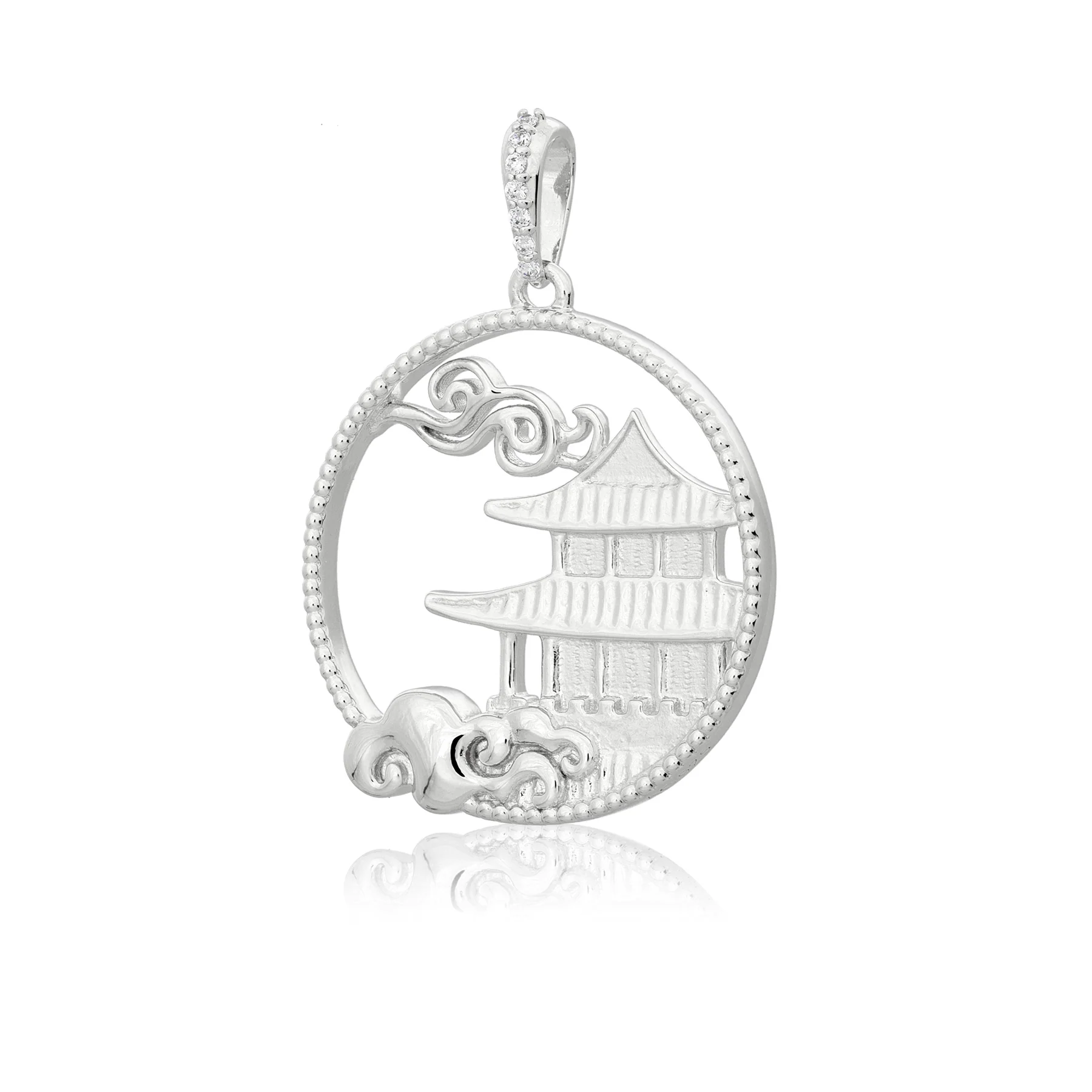 Mystical Moon Palace Charm Silver 23mm - Image 2