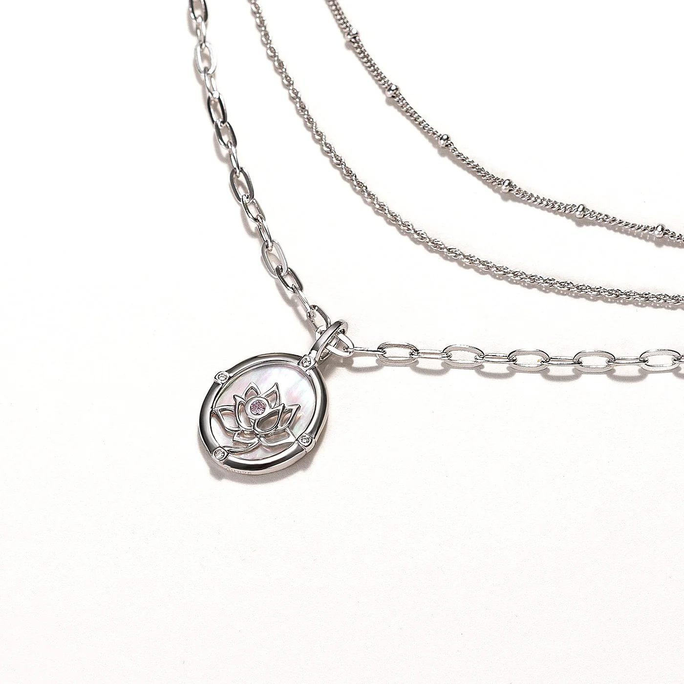 Noble Lotus Charm - Silver - Image 3