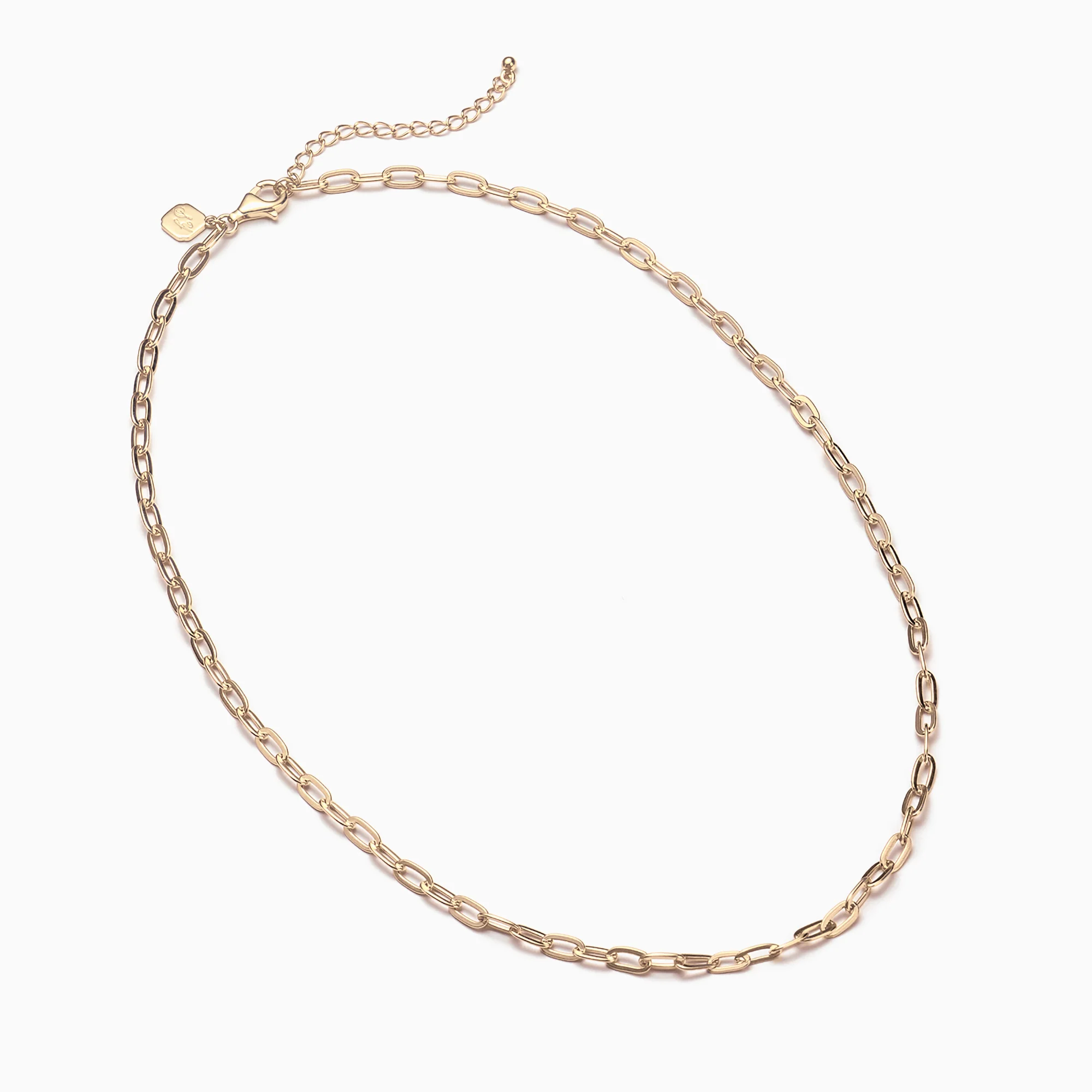 Paperclip Chain Gold 17+2” - Image 2