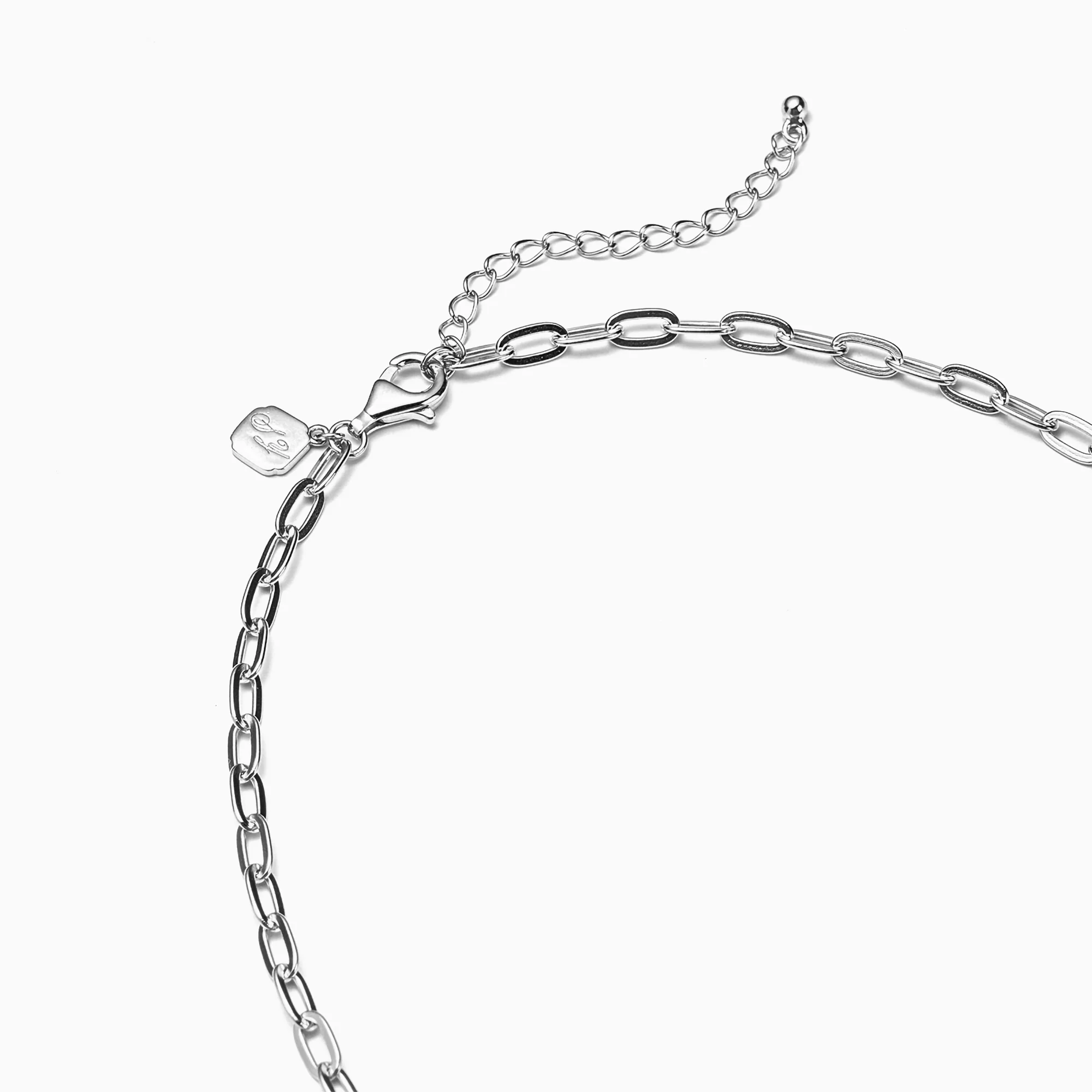 Paperclip Chain Silver 17+2” - Image 4