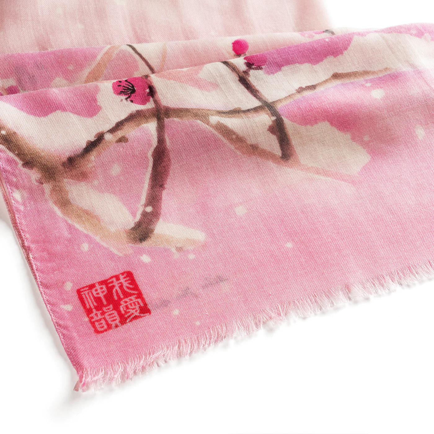 Plum Blossom Scarf - Pink - Image 3