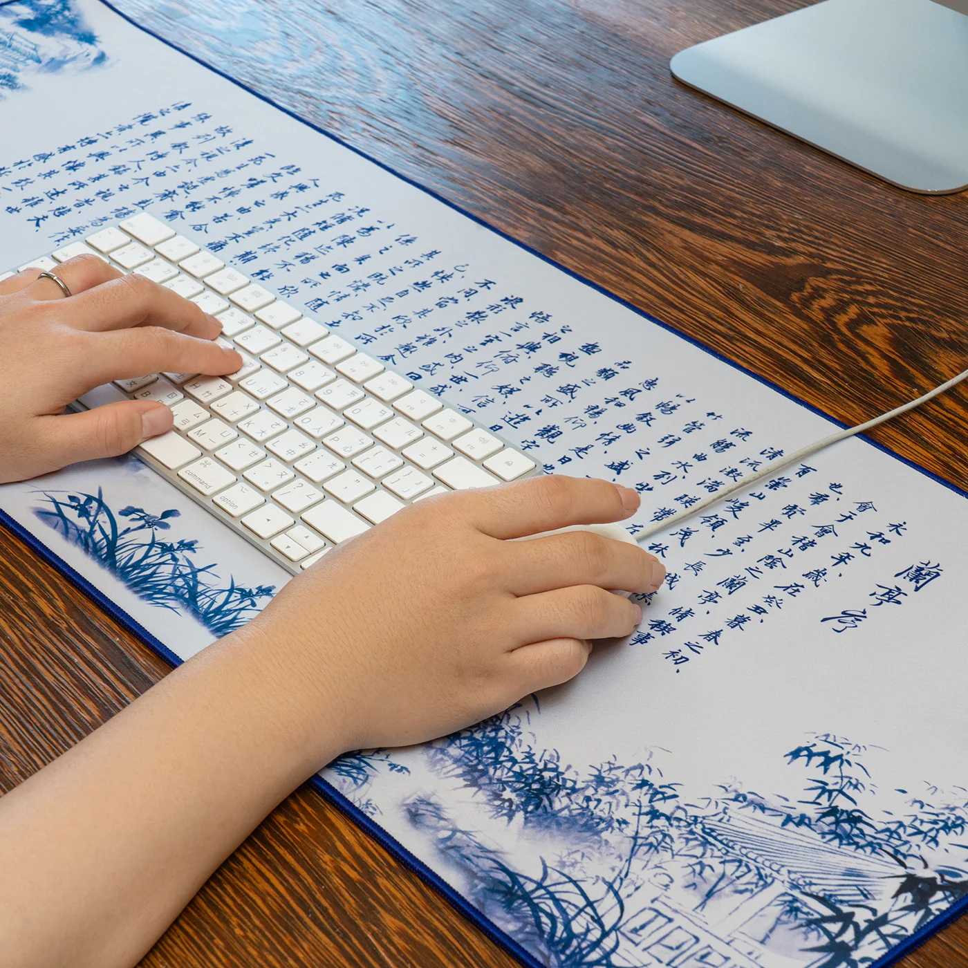Poets of the Orchid Pavilion Desk Mat 31.5"x11.8" - Image 3