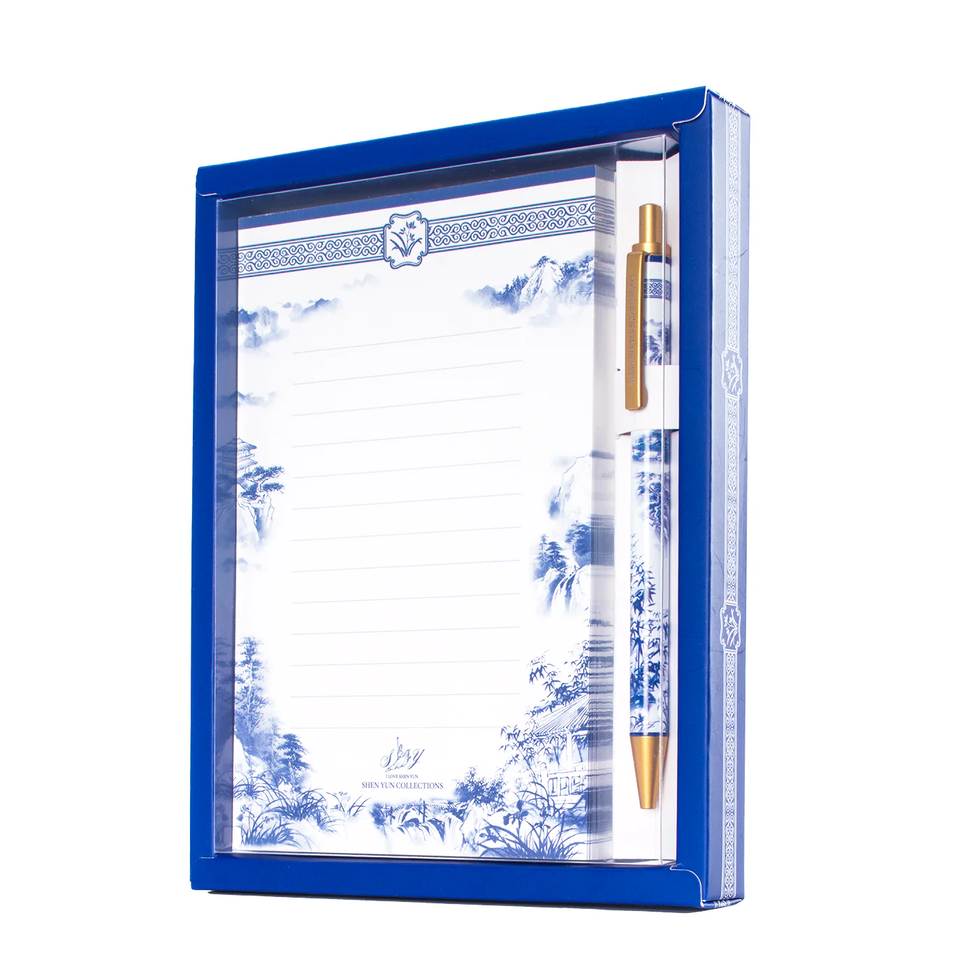 Poets of the Orchid Pavilion Notepad and Pen Set - Image 2