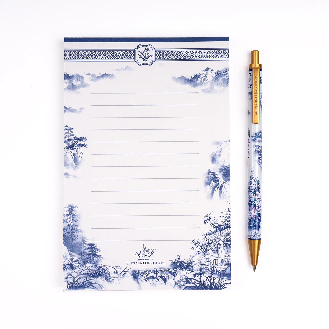 Poets of the Orchid Pavilion Notepad and Pen Set - Image 3