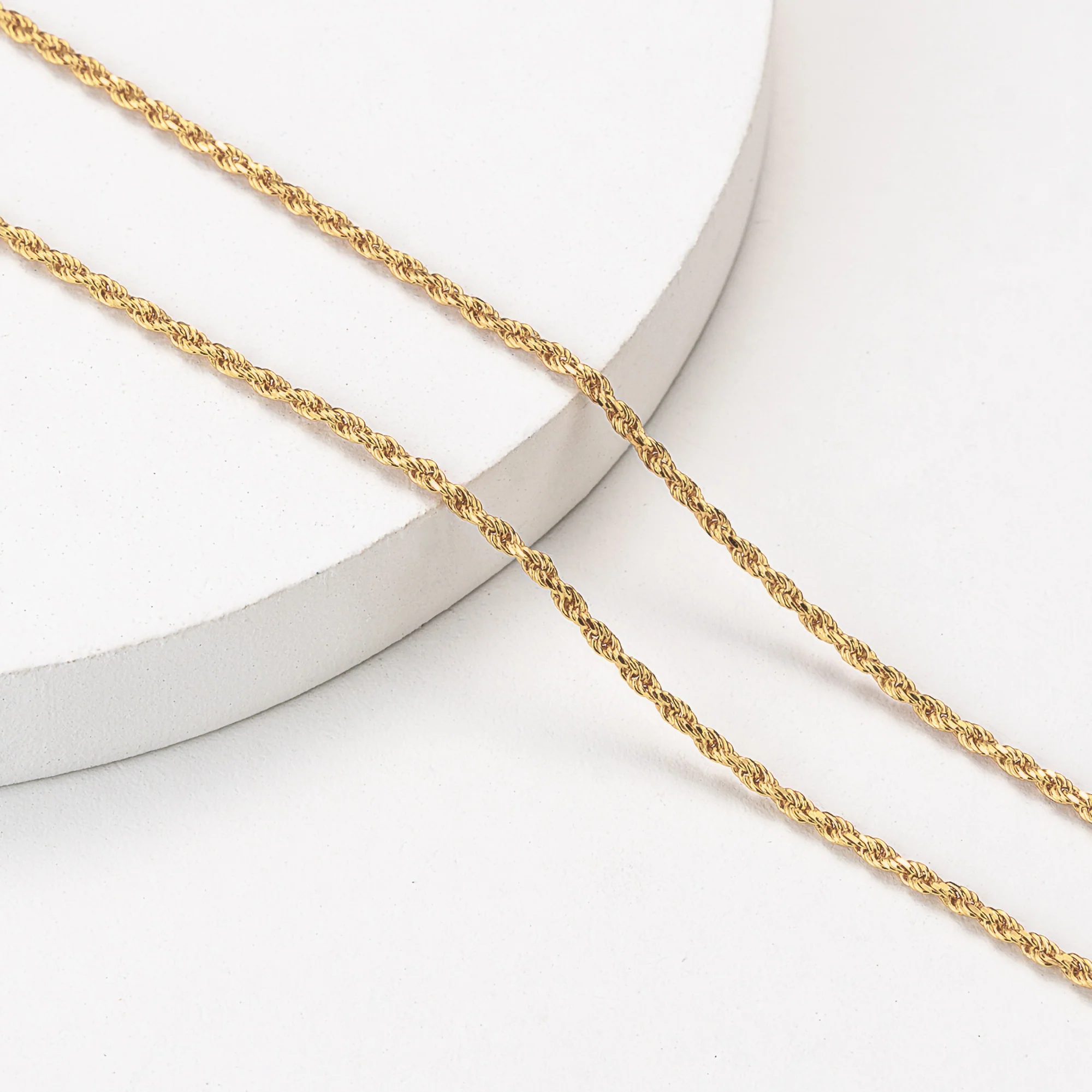 Rope Chain Gold 18+2" - Image 3
