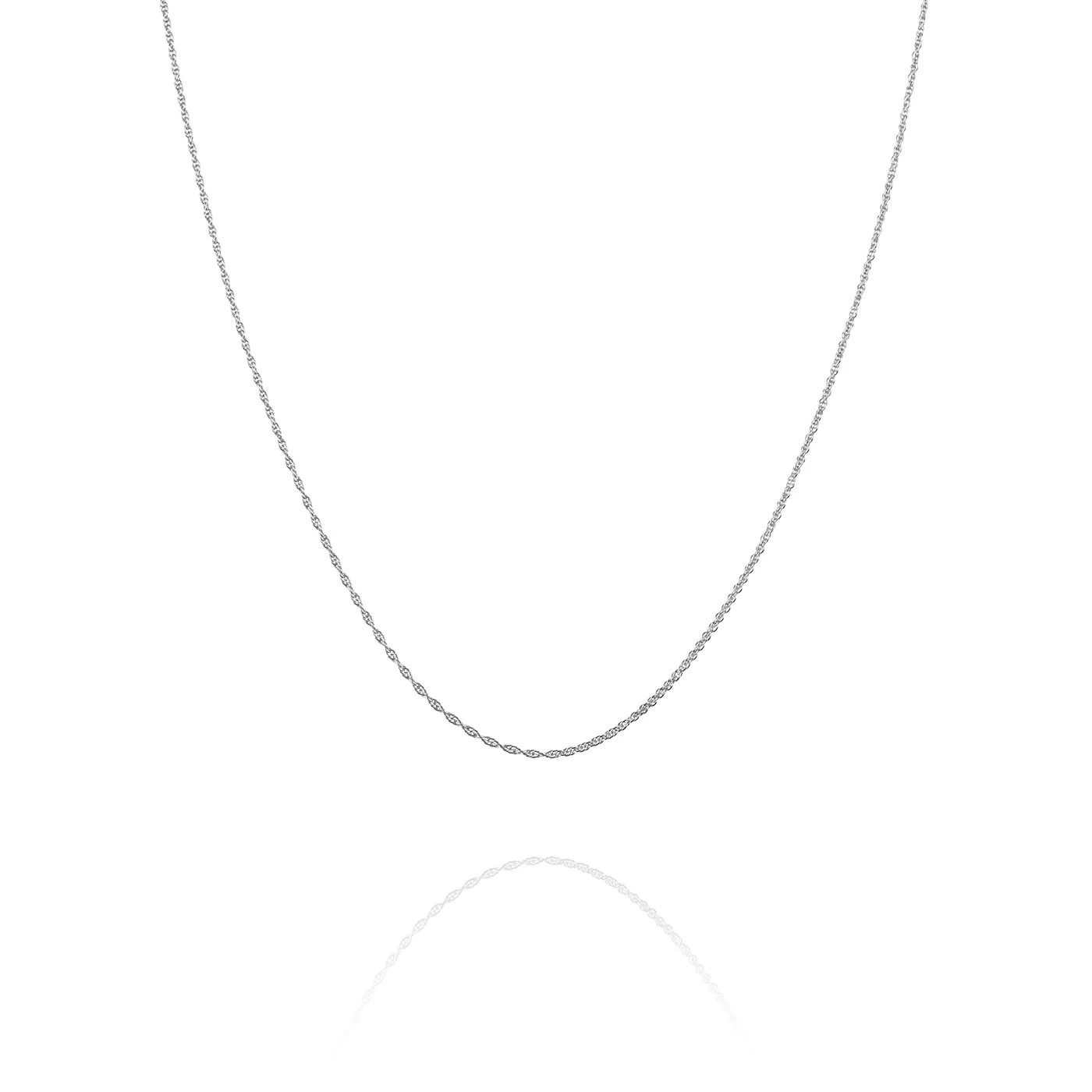 Rope Chain Silver 18+2"