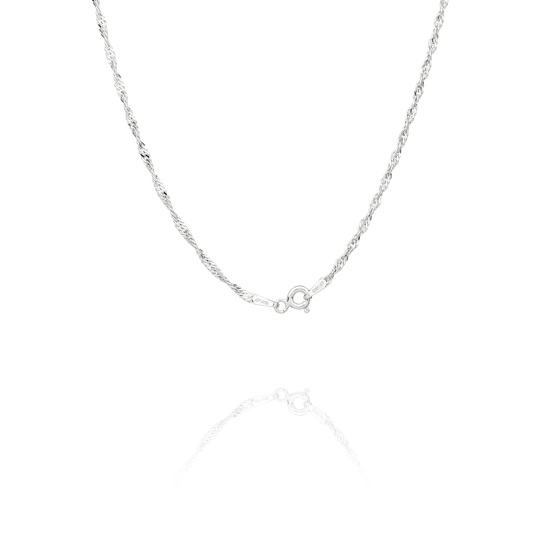 Singapore Chain Silver 18" - Image 2